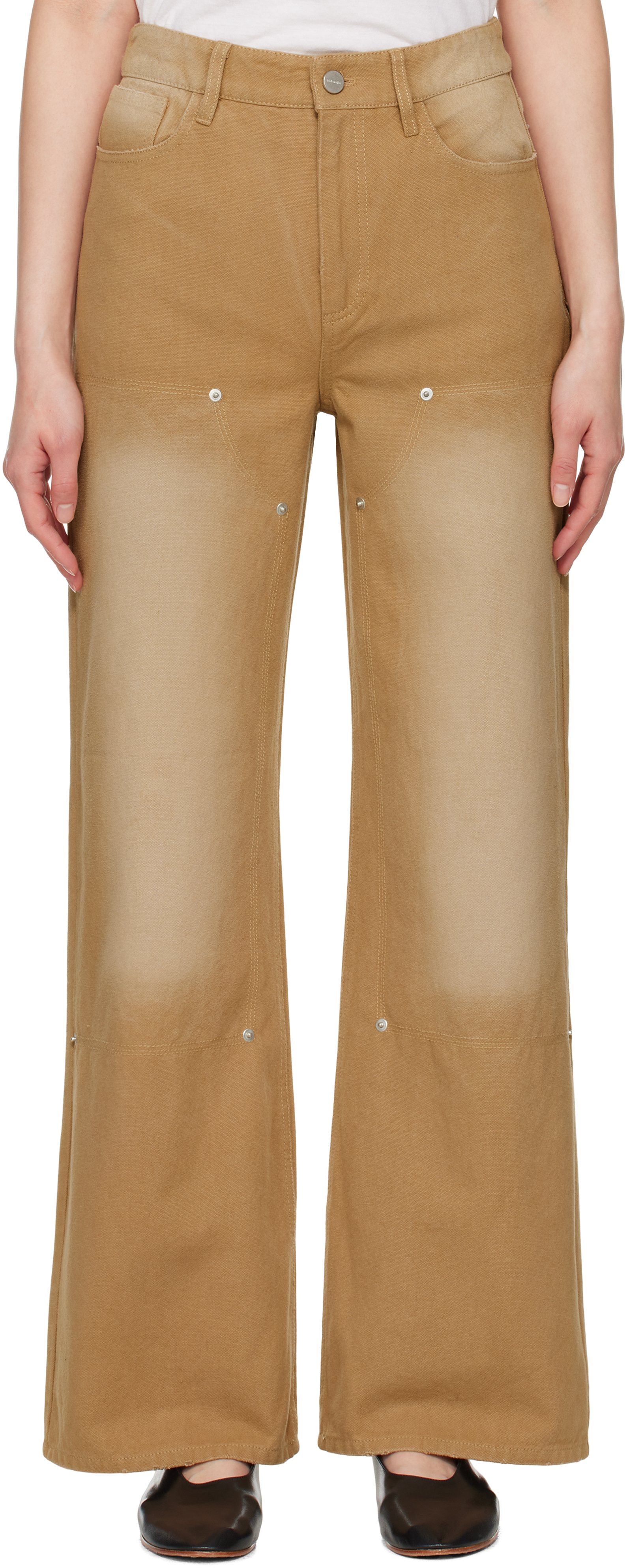Tan Juno Workwear Trousers
