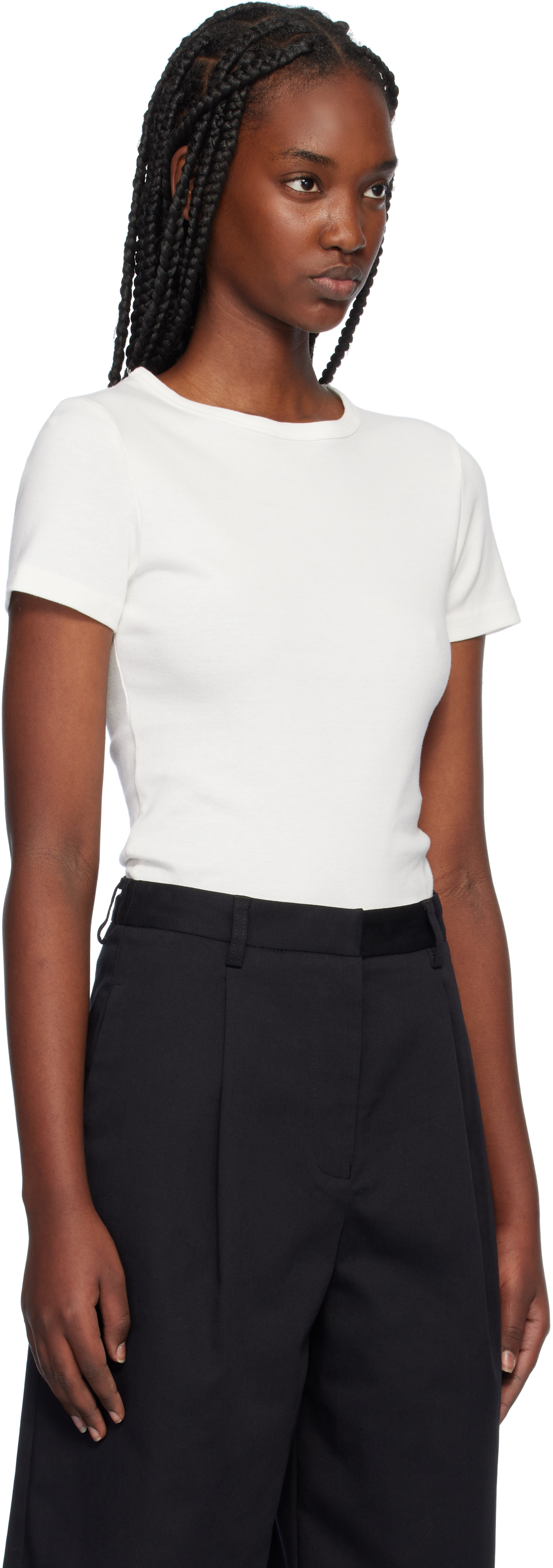 MATTEAU WHITE SHORT SLEEVE BABY T-SHIRT