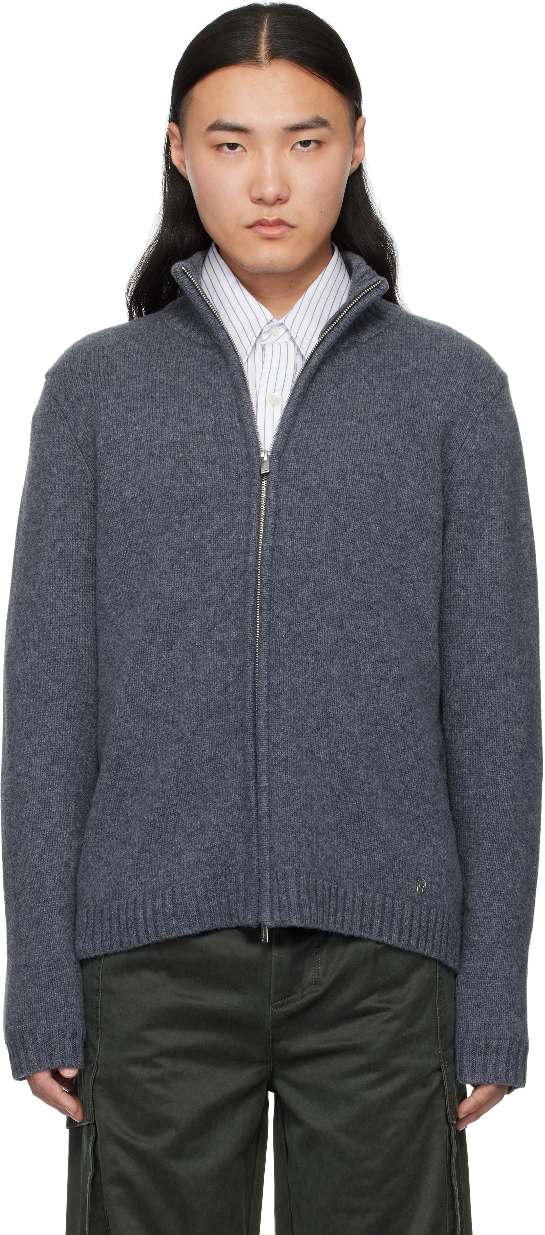 Blue Atlantic Wool Cardigan