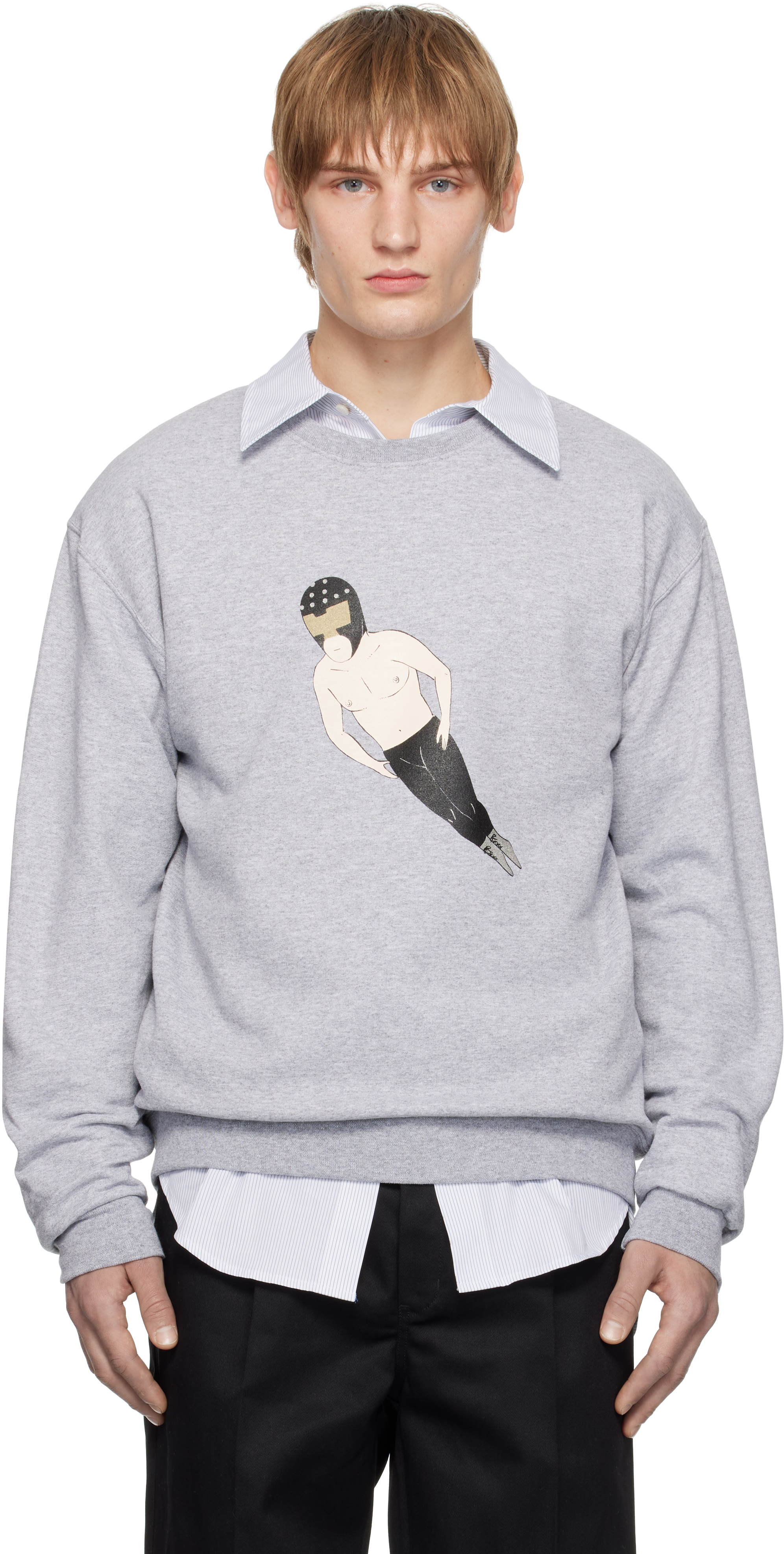 Gray Crewneck Sweatshirt