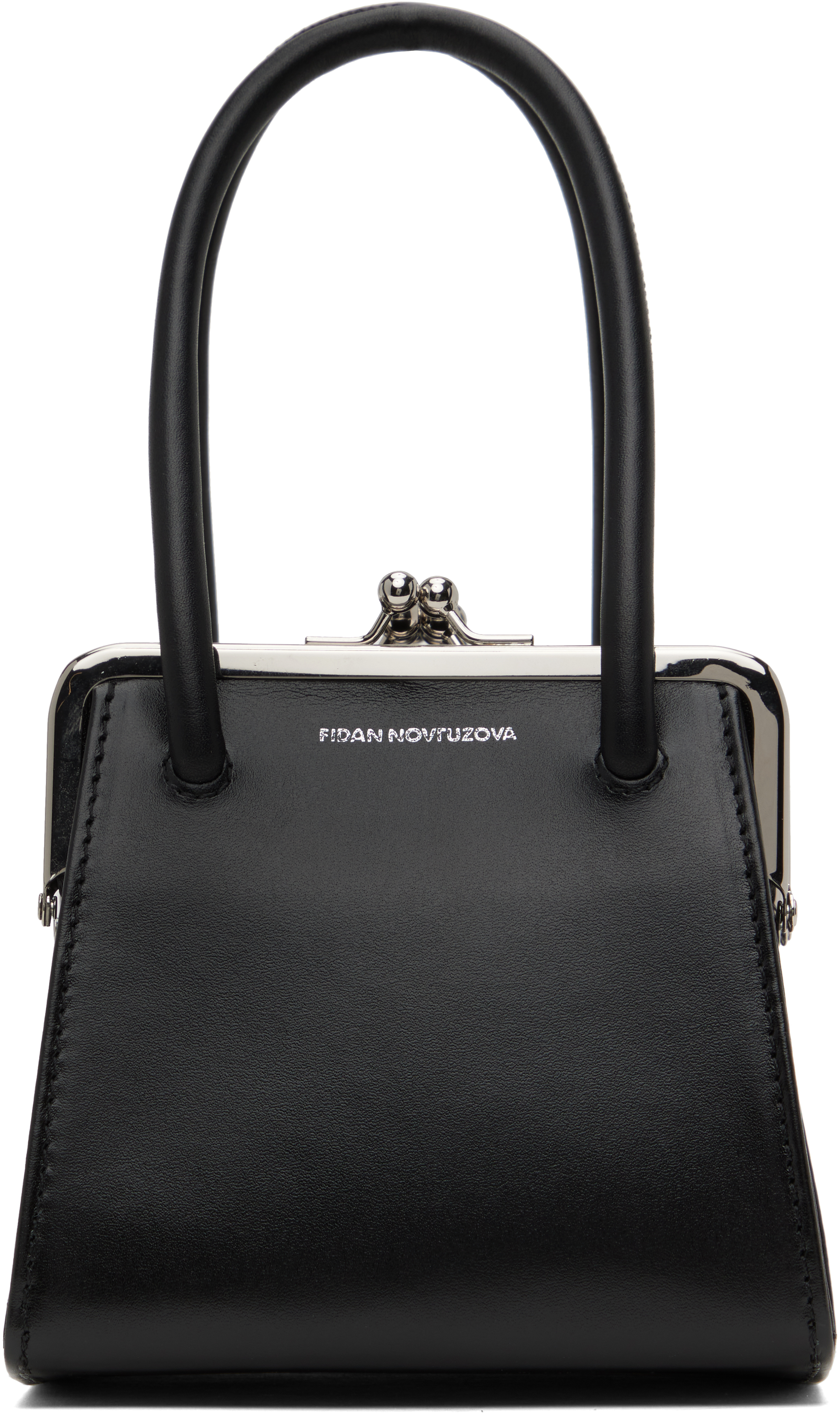 Black Boa Four Clasp Bag