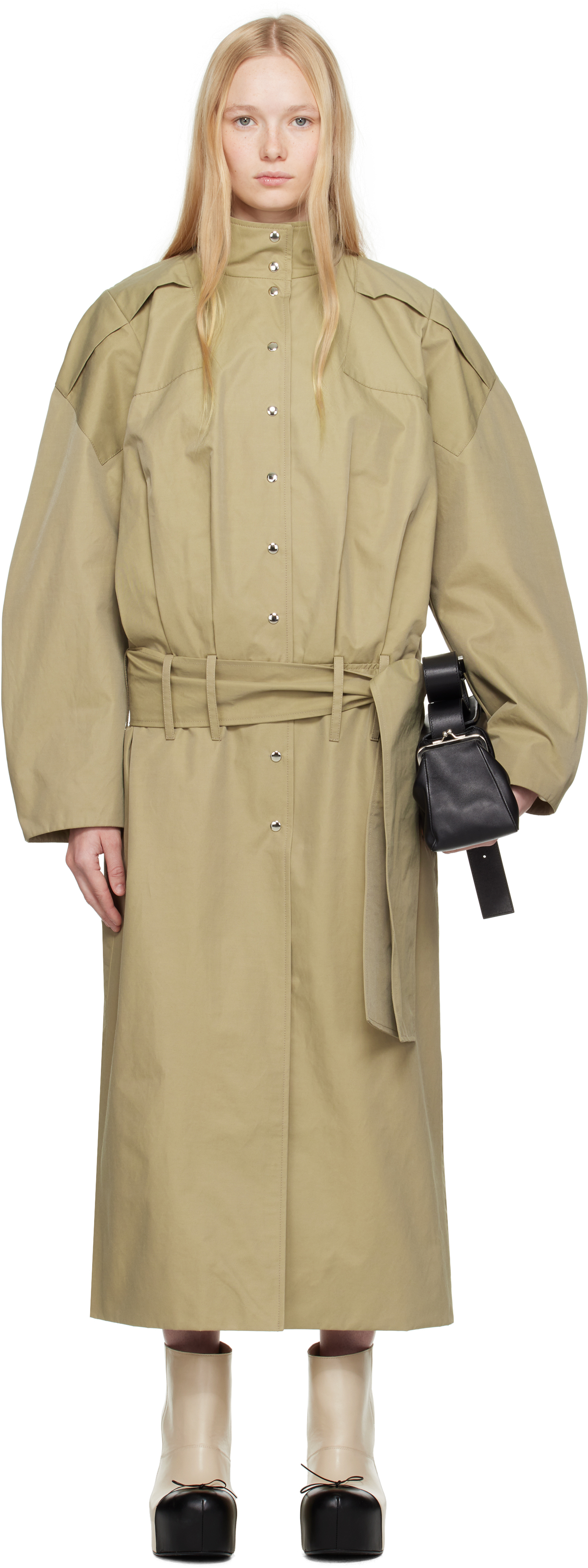 Beige Yohana Trench Coat