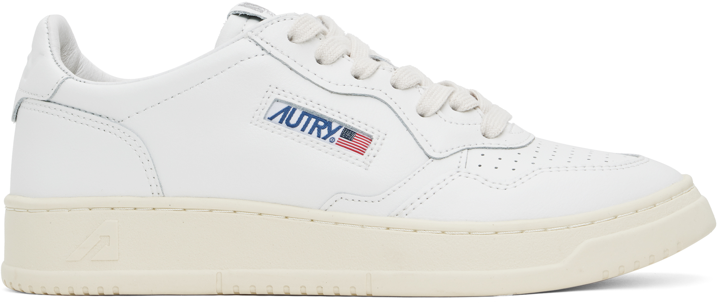 AUTRY: White Medalist Low Sneakers | SSENSE