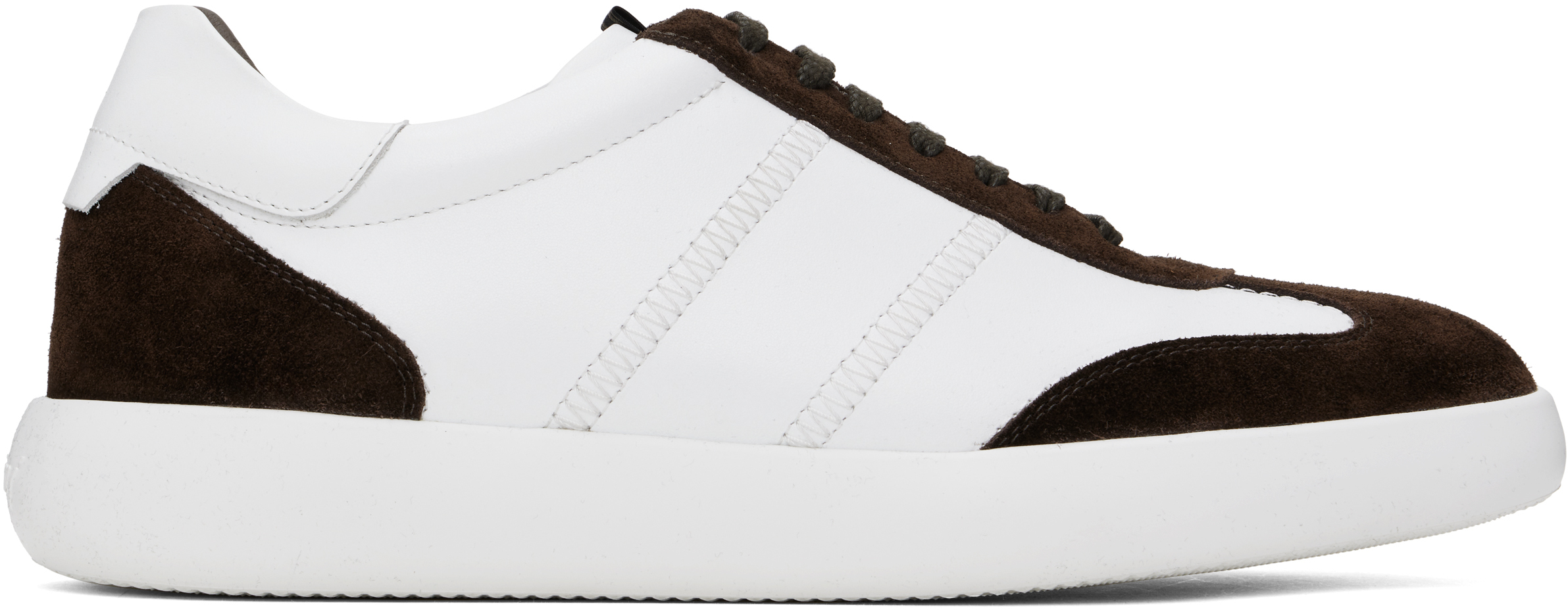 Brown 
White Olympia Sneakers