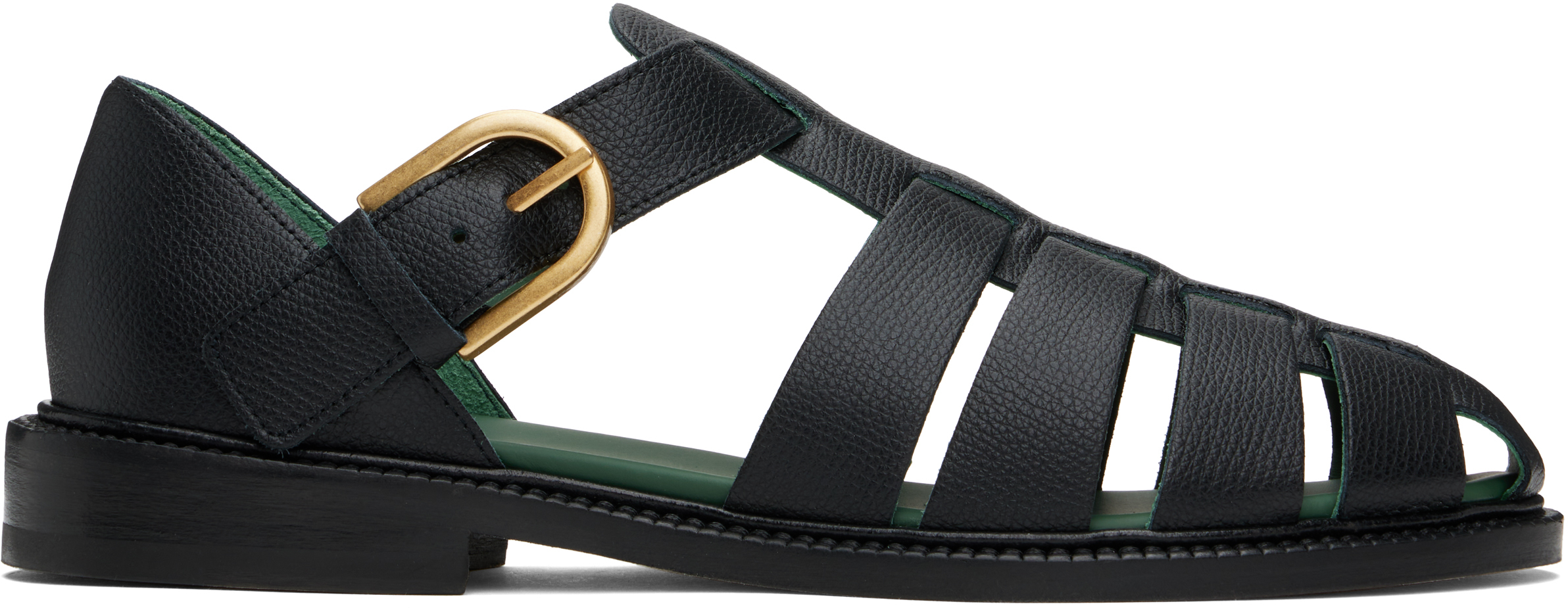 VINNY’s VINNY
s Black Fisherman Sandals