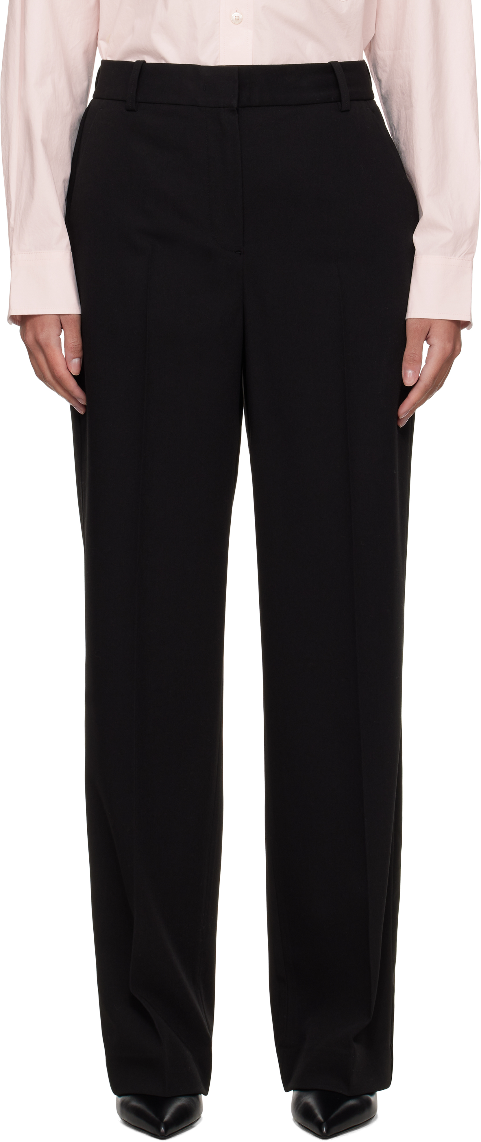 Black Straight Trousers