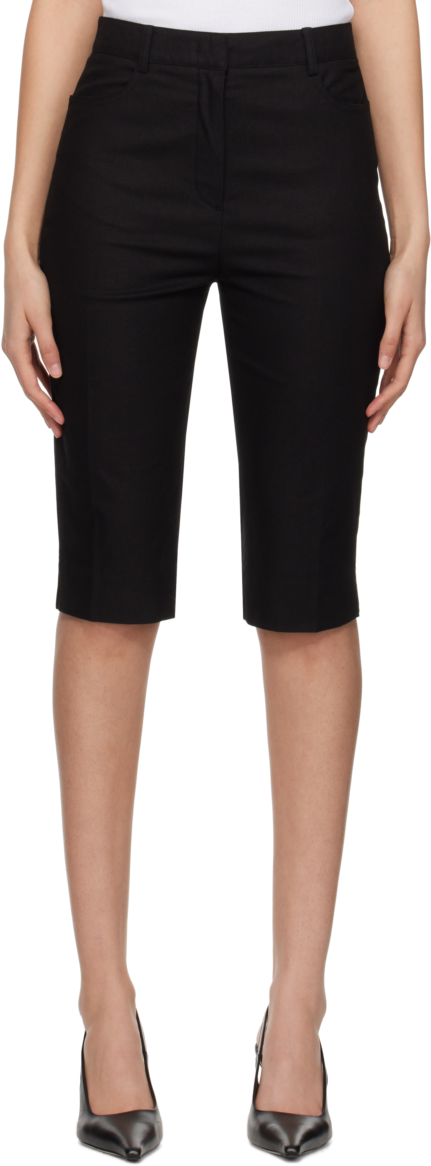 パンツ LARDINI Women Shorts  Burmudas P5BENIXESD64815 999 Black Amazon.com: Danskin Women's Essential Wide Waistband Bermuda