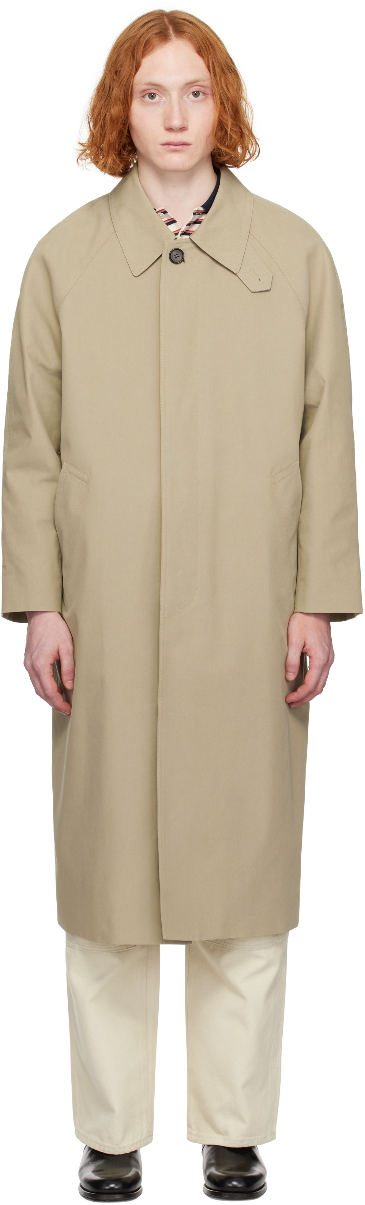 Dunst ♥ UNISEX REFINED MAC COAT /追跡付 Dunst: Taupe Refined Mac Coat | SSENSE