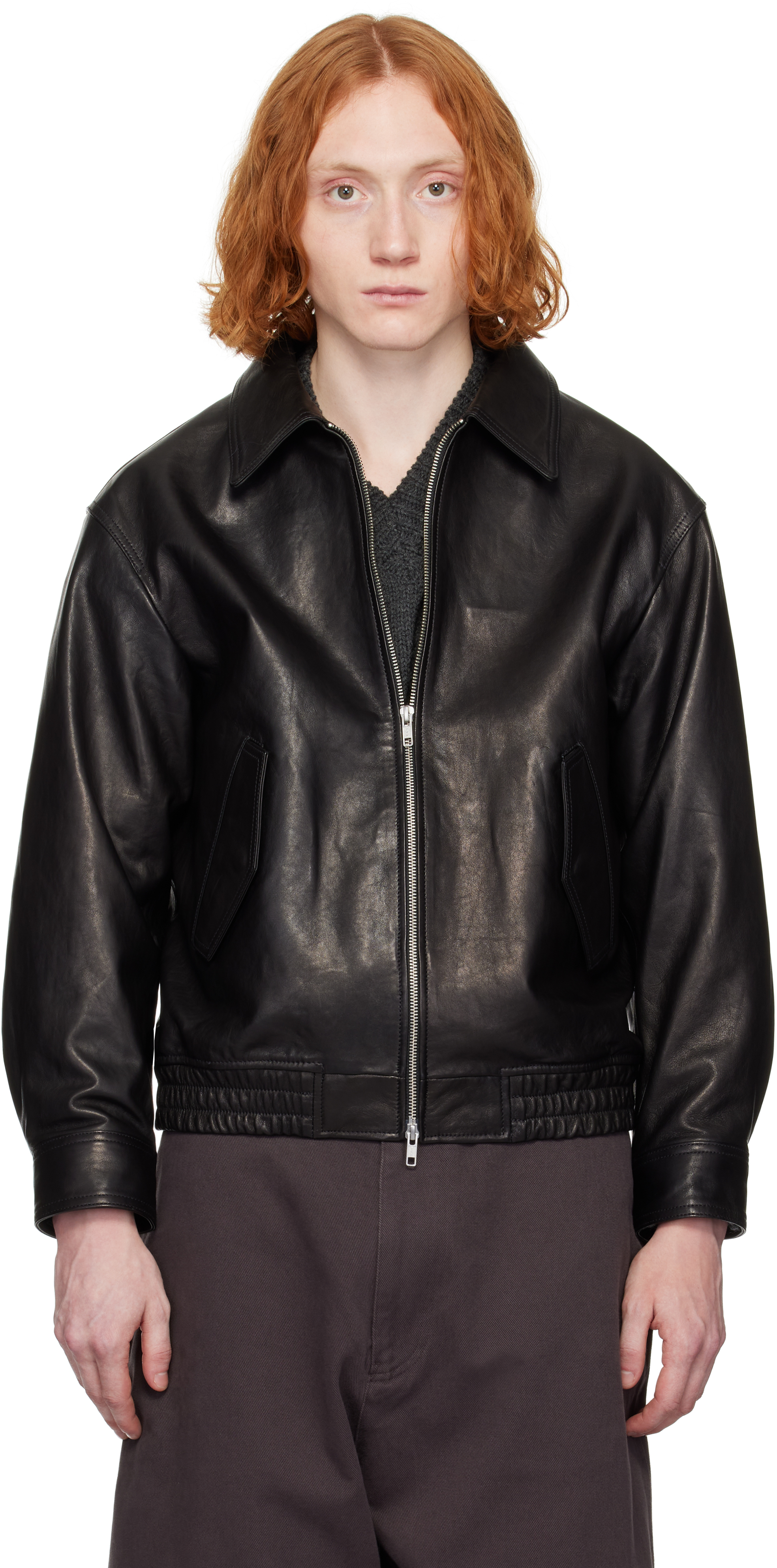 Black Lambskin Leather Jacket