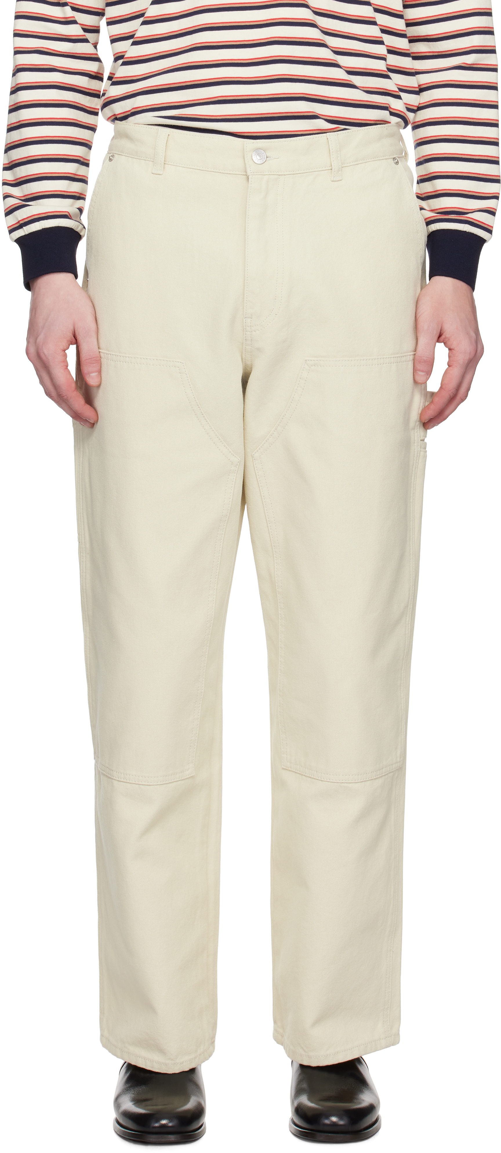 Off-White Patched Carpenter Canvas Trousers