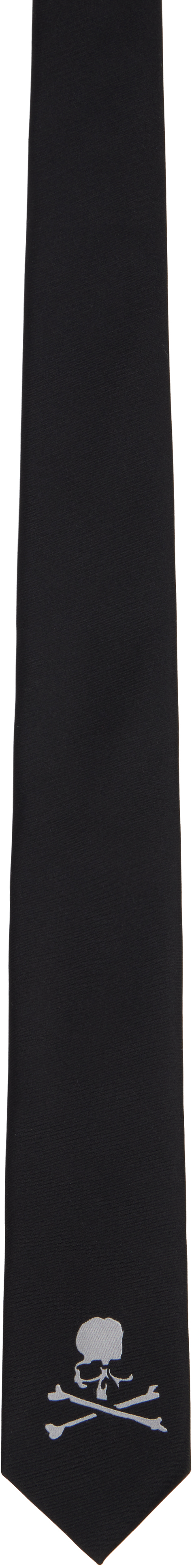 Black Skull Slim Tie