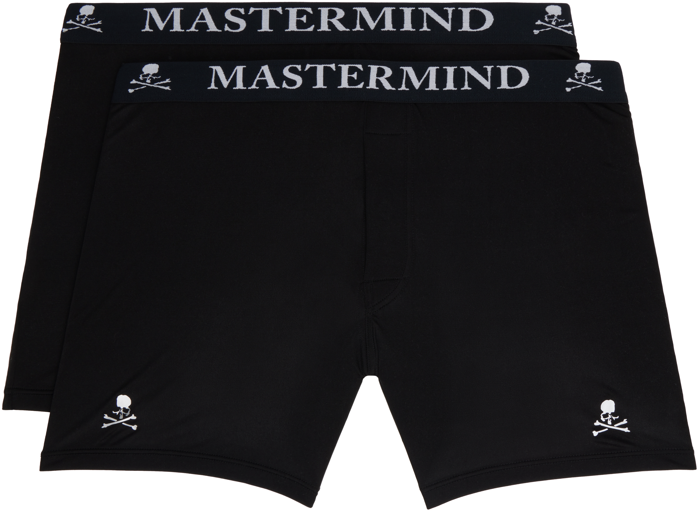 Two-Pack Black Silk Boxers