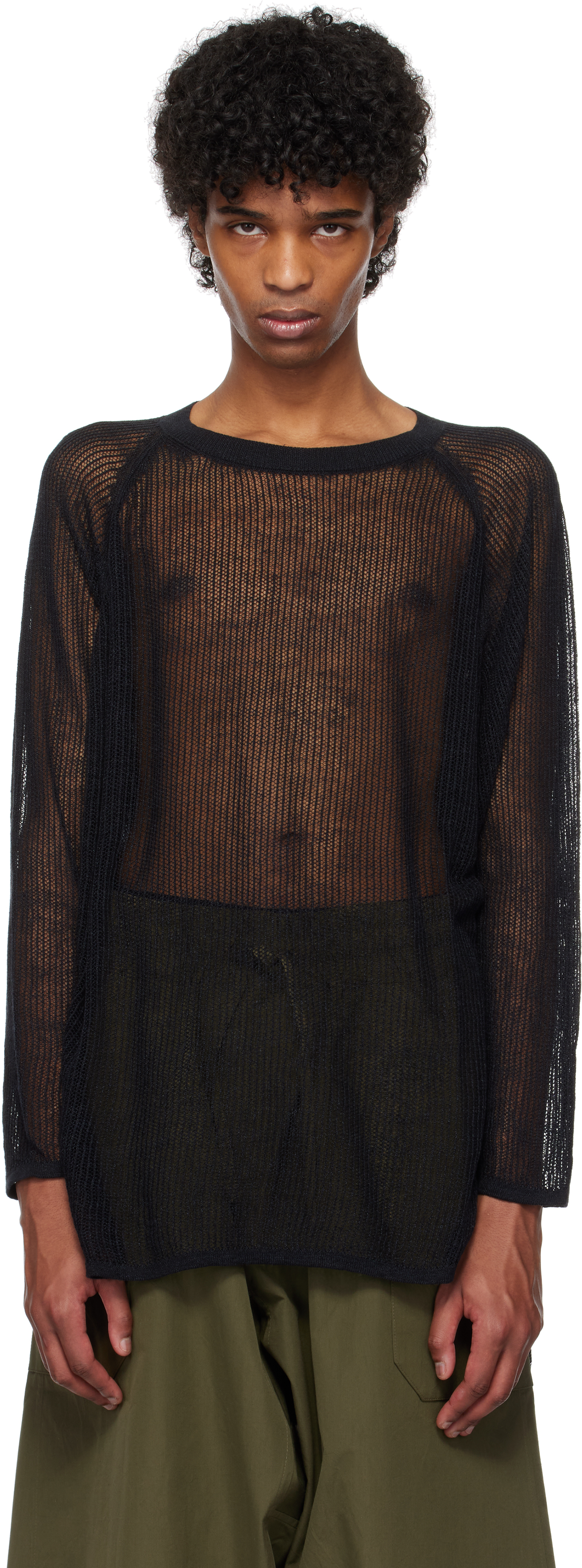 Jan-Jan Van Essche: ブラック #69 セーター | SSENSE 日本 Jan-Jan Van Essche: ブラック #69 セーター | SSENSE 日本