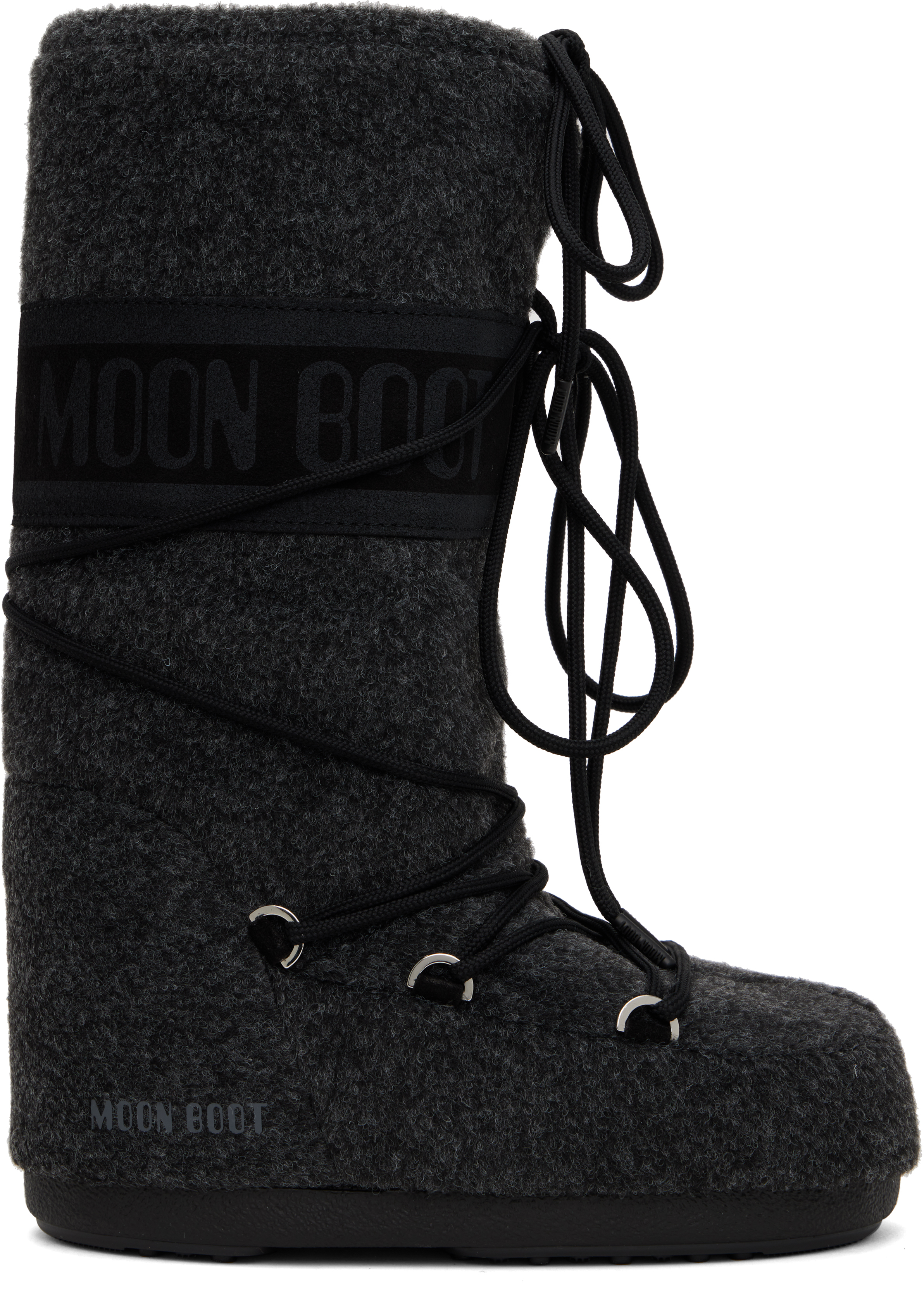 Gray Icon Felt Boots