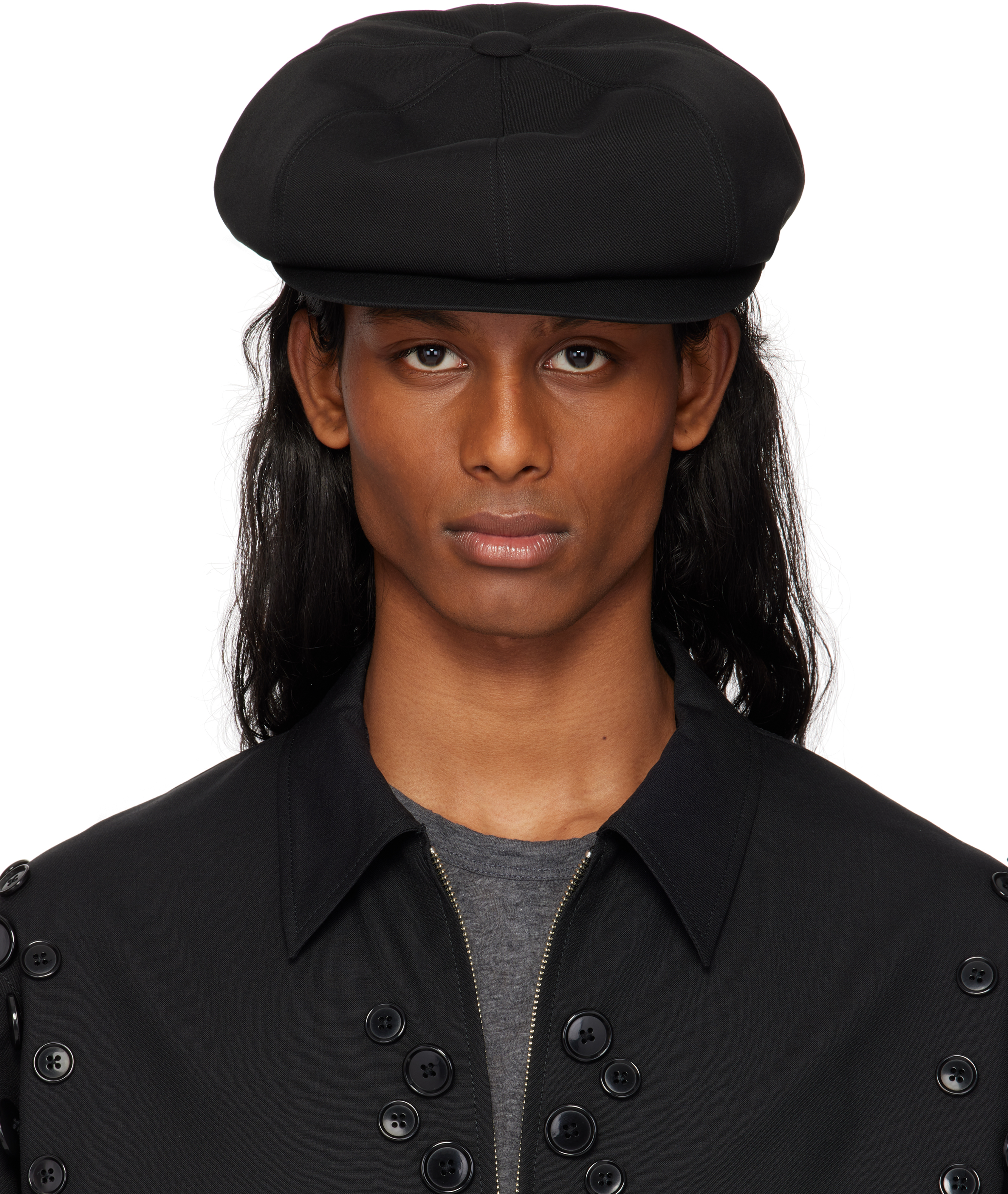 TAKAHIROMIYASHITA THE SOLOIST BLACK KIJIMA TAKAYUKI EDITION TYPE 02 FLAT CAP