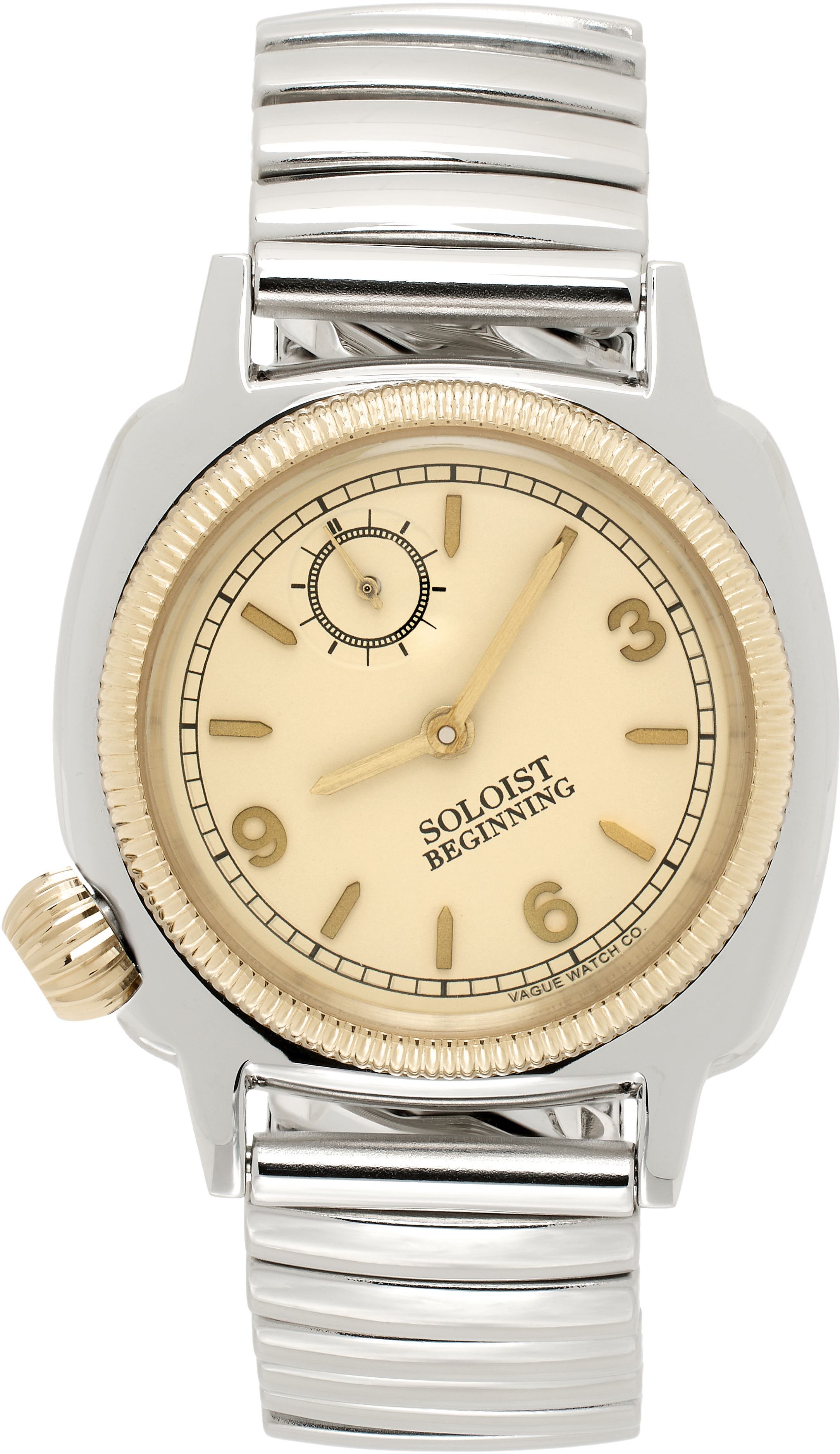 soloist × vague watch coussin type TAKAHIROMIYASHITA TheSoloist.: Silver VAGUE WATCH Co