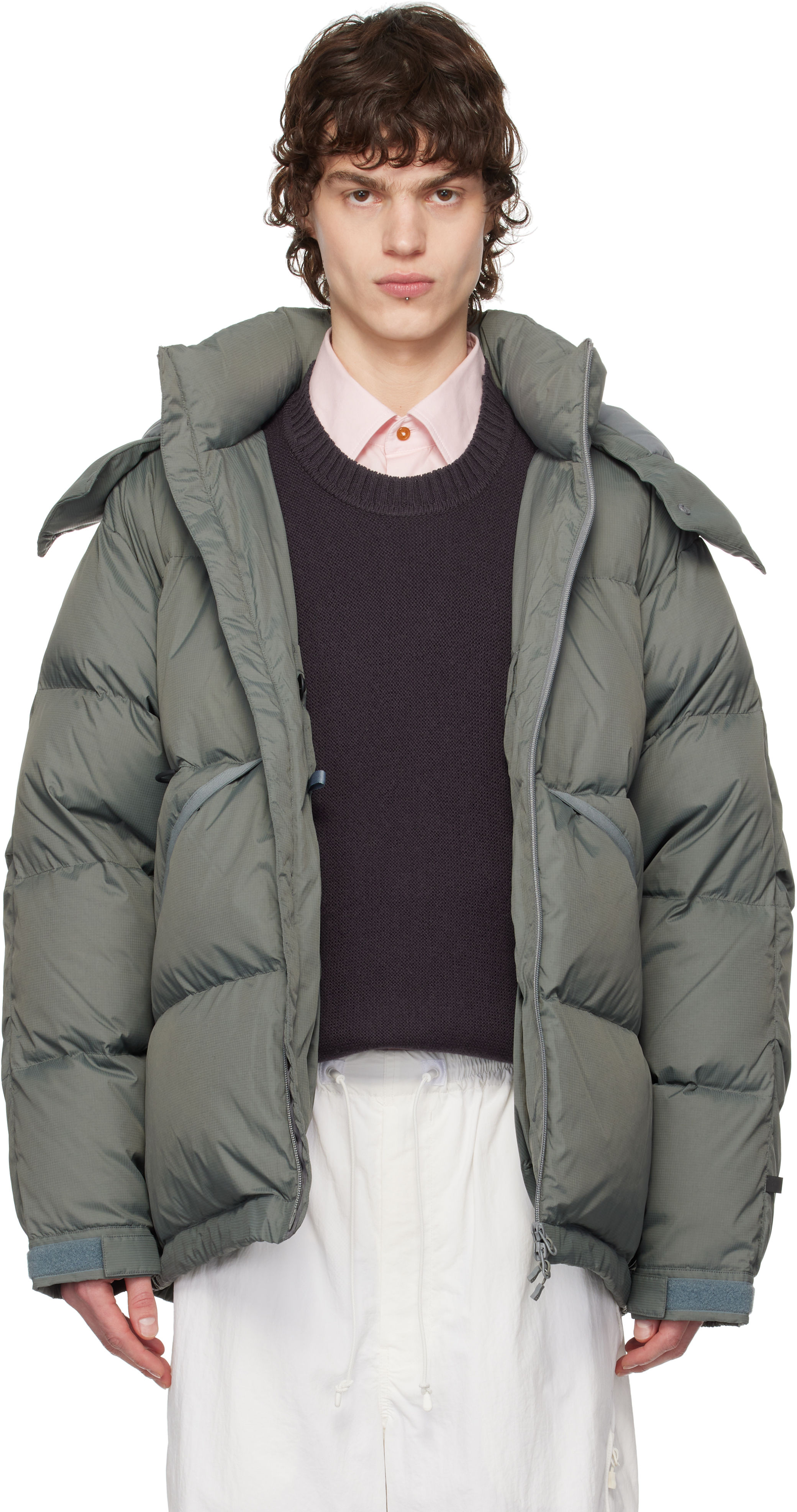 Gray Tech Alpine Down Jacket