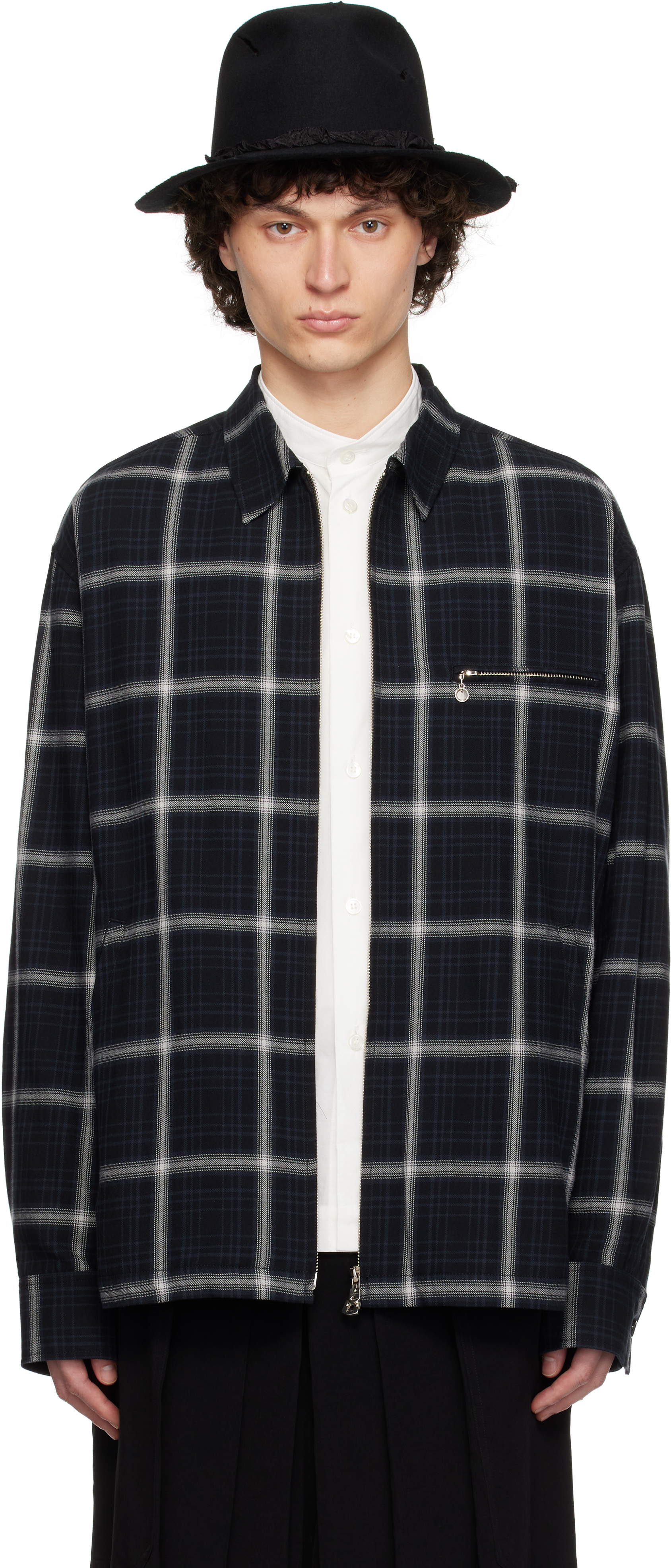 TAKAHIROMIYASHITA TheSoloist.: Black Full Zip Work Jacket