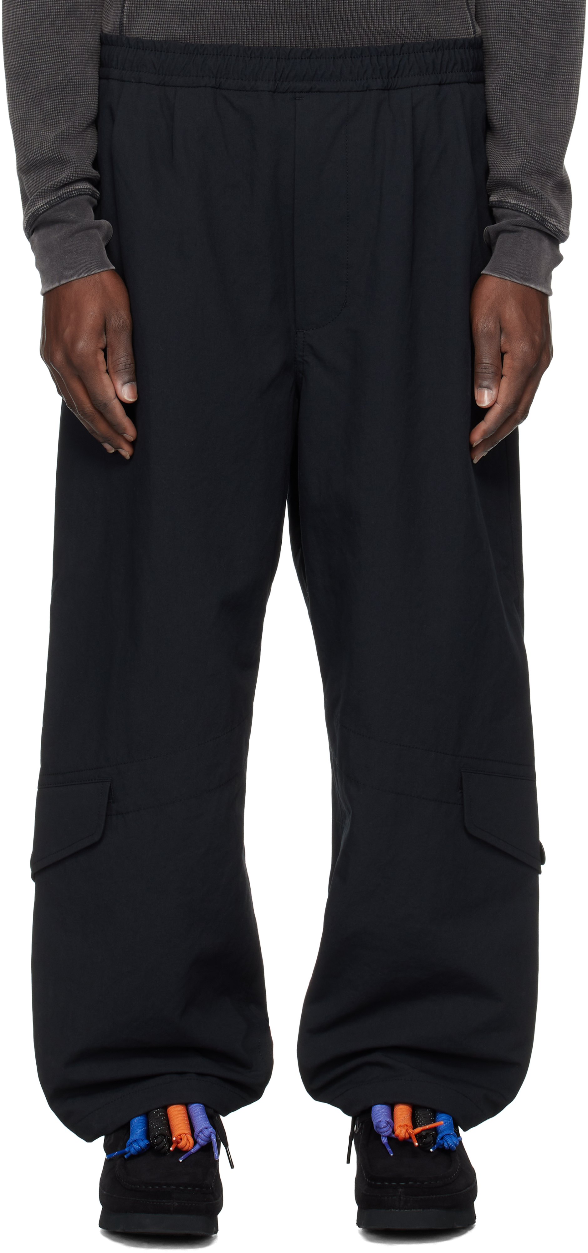 Black Tech Raf Flight Cargo Pants