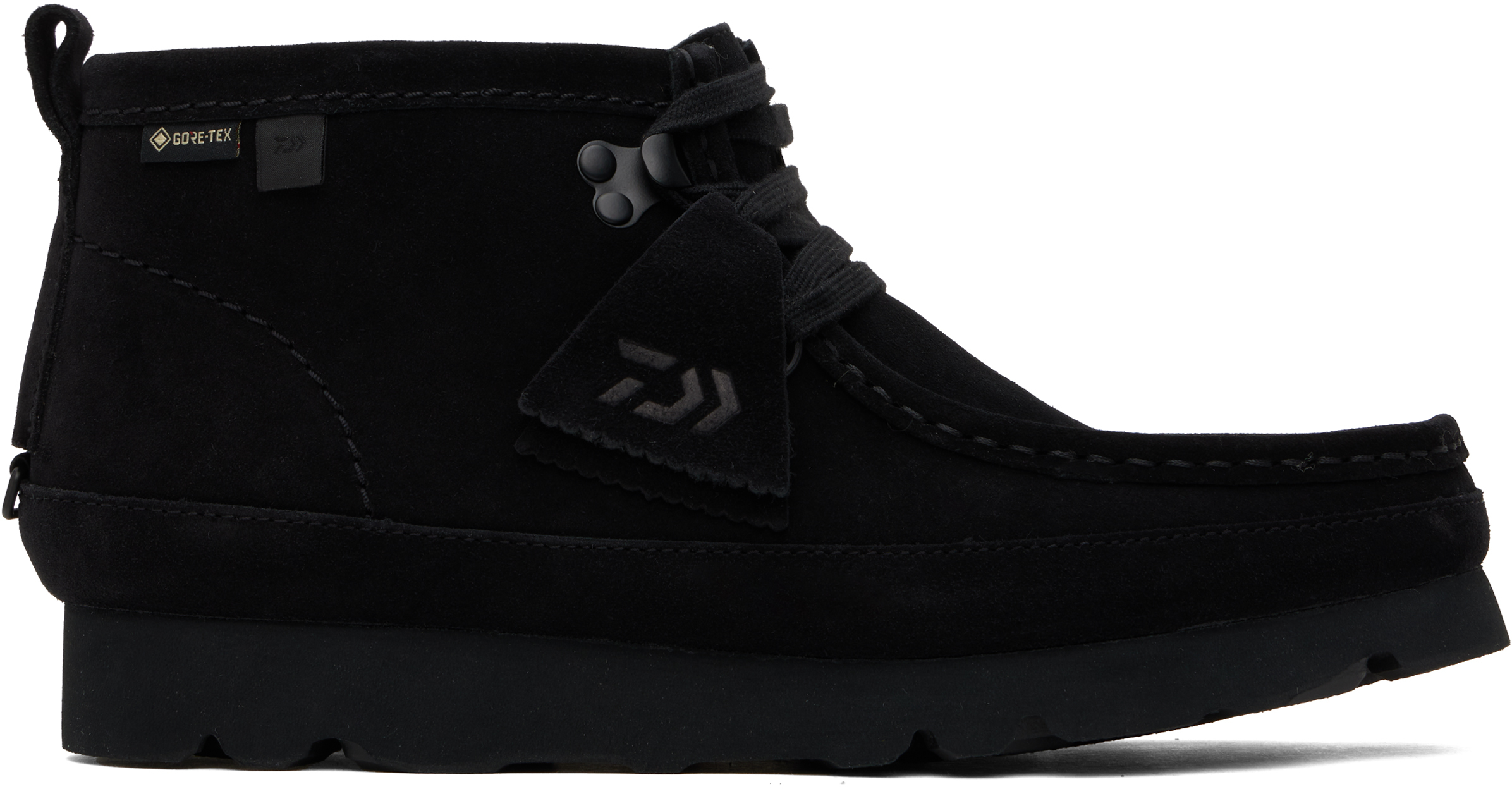 Black Clarks Originals Edition Wallabee GTX SP Desert Boots