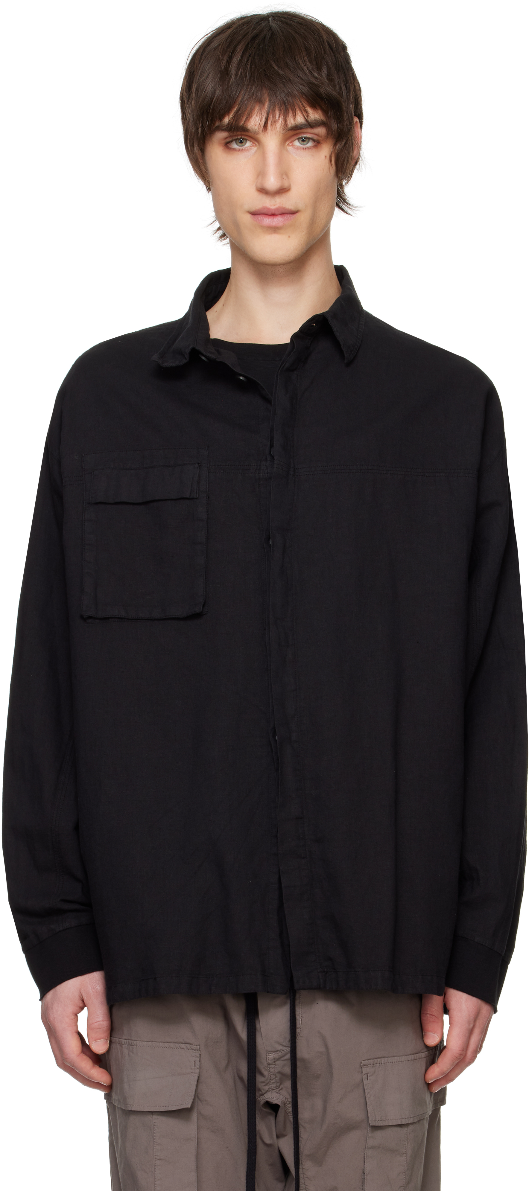 thom/krom Black M H 159 Shirt