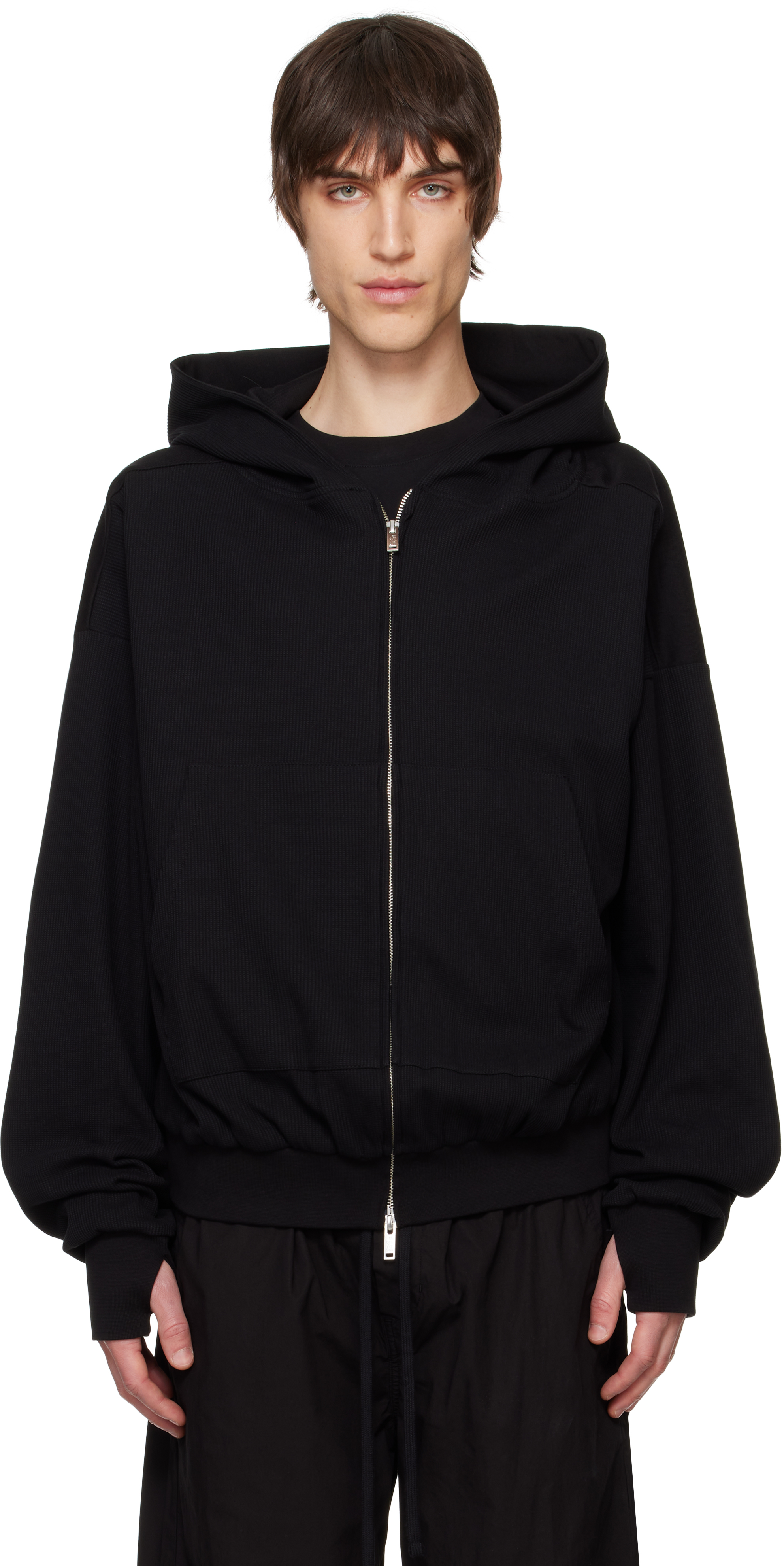 thom/krom Black M SJ 666 Hoodie