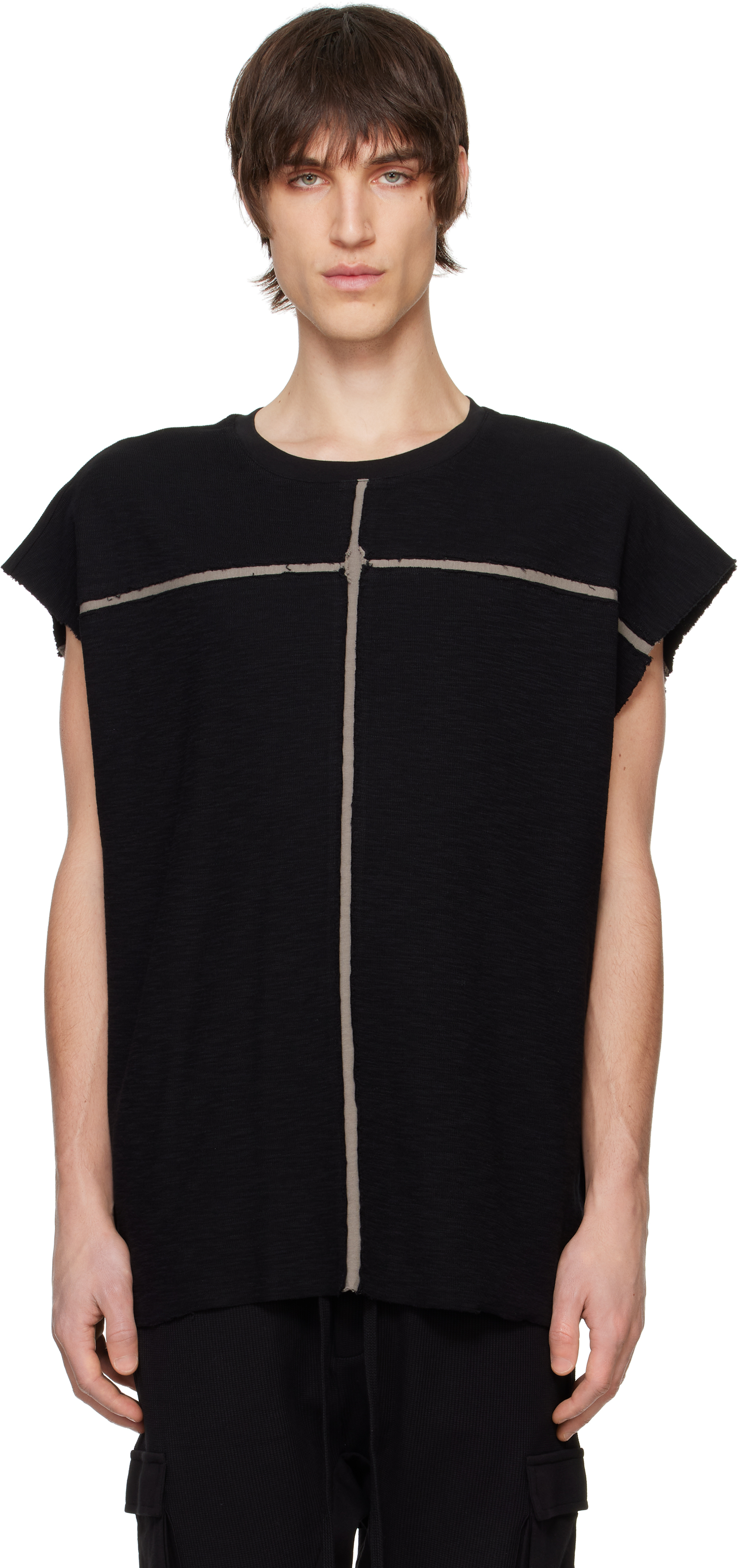 Tシャツ・カットソー THOM KROM 'M TS 854' tank top Black Black M TS 861 T-shirt by thom/krom on Sale
