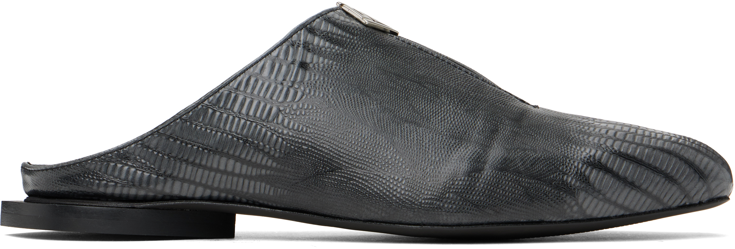 Gray Jamal Slit Slippers