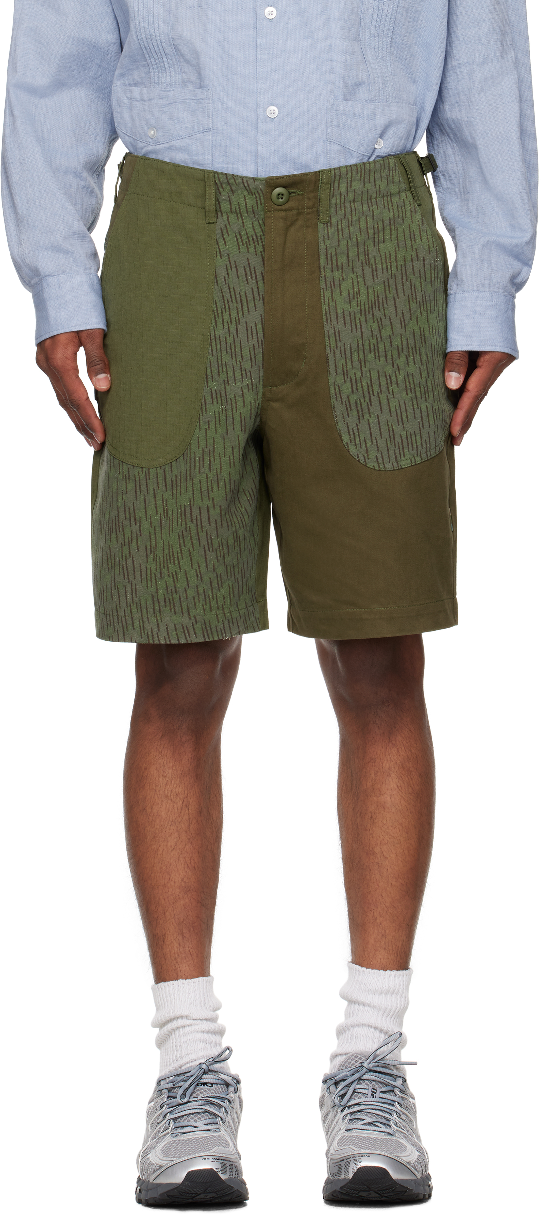 Khaki 6086 Upcycled Fixed Deck Shorts