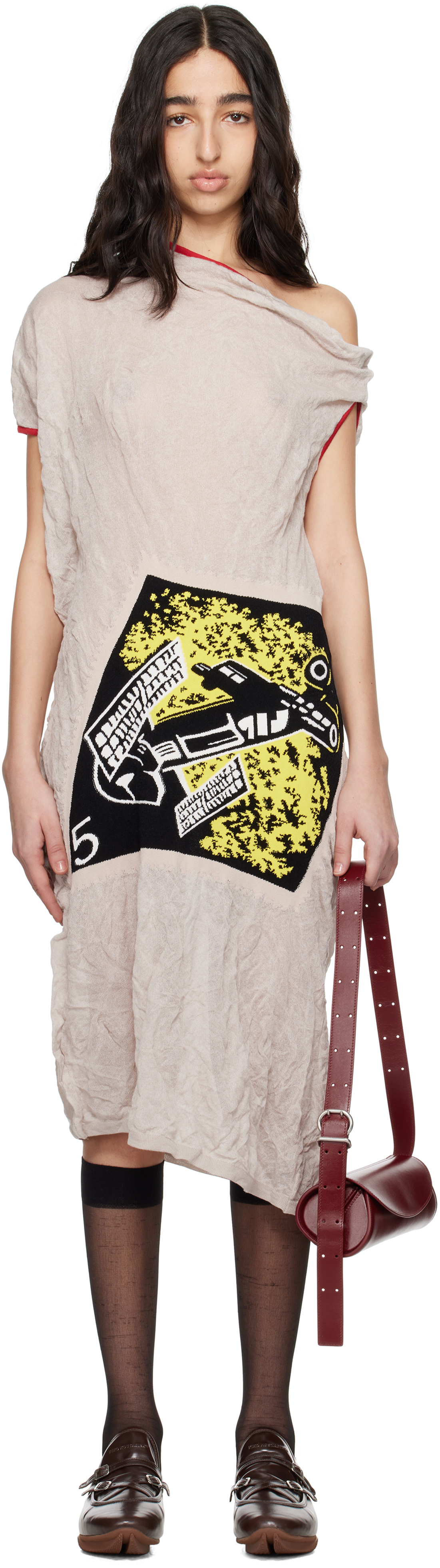 KIKO KOSTADINOV ダコタニットシフトドレス KKWSS25KN1291 Kiko Kostadinov Dakota Knit Shift Dress – Cettire