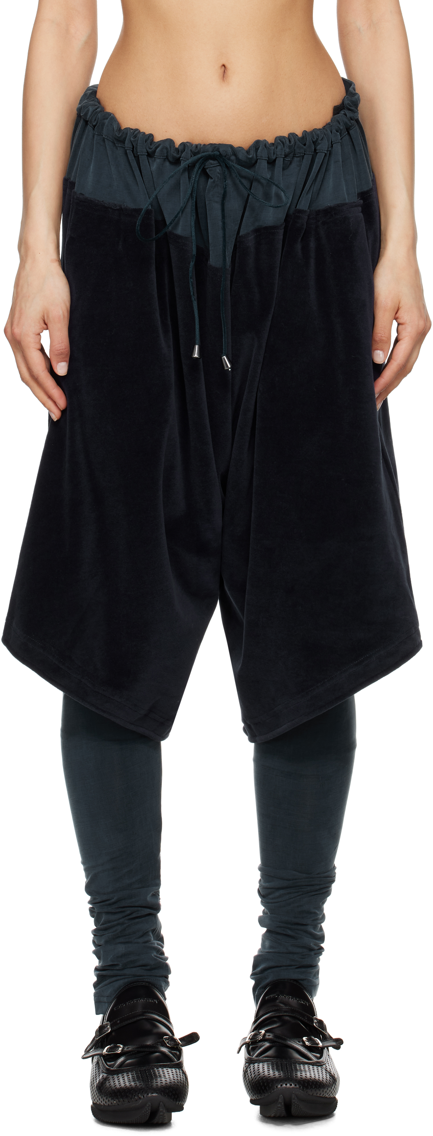 Navy Pennon Jersey Trousers