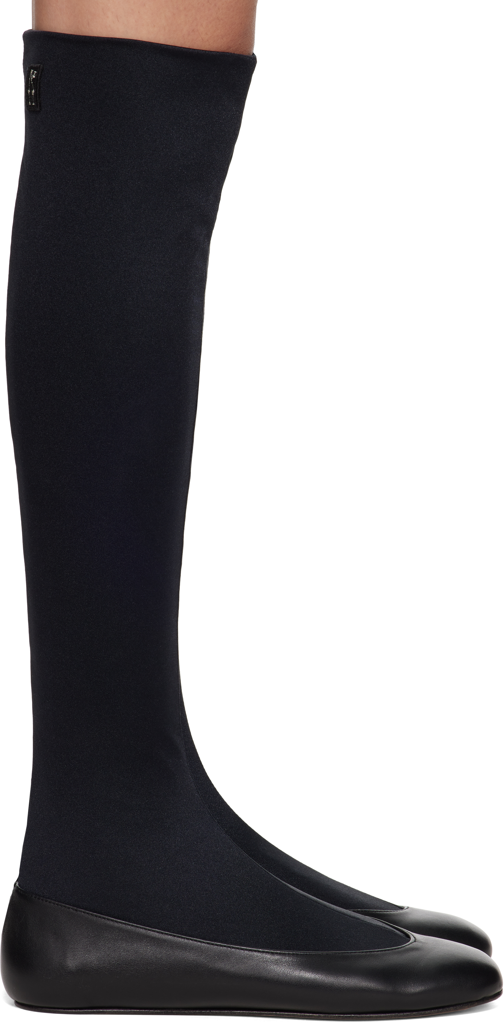 Black Proxima Long Black Ballerina Flats