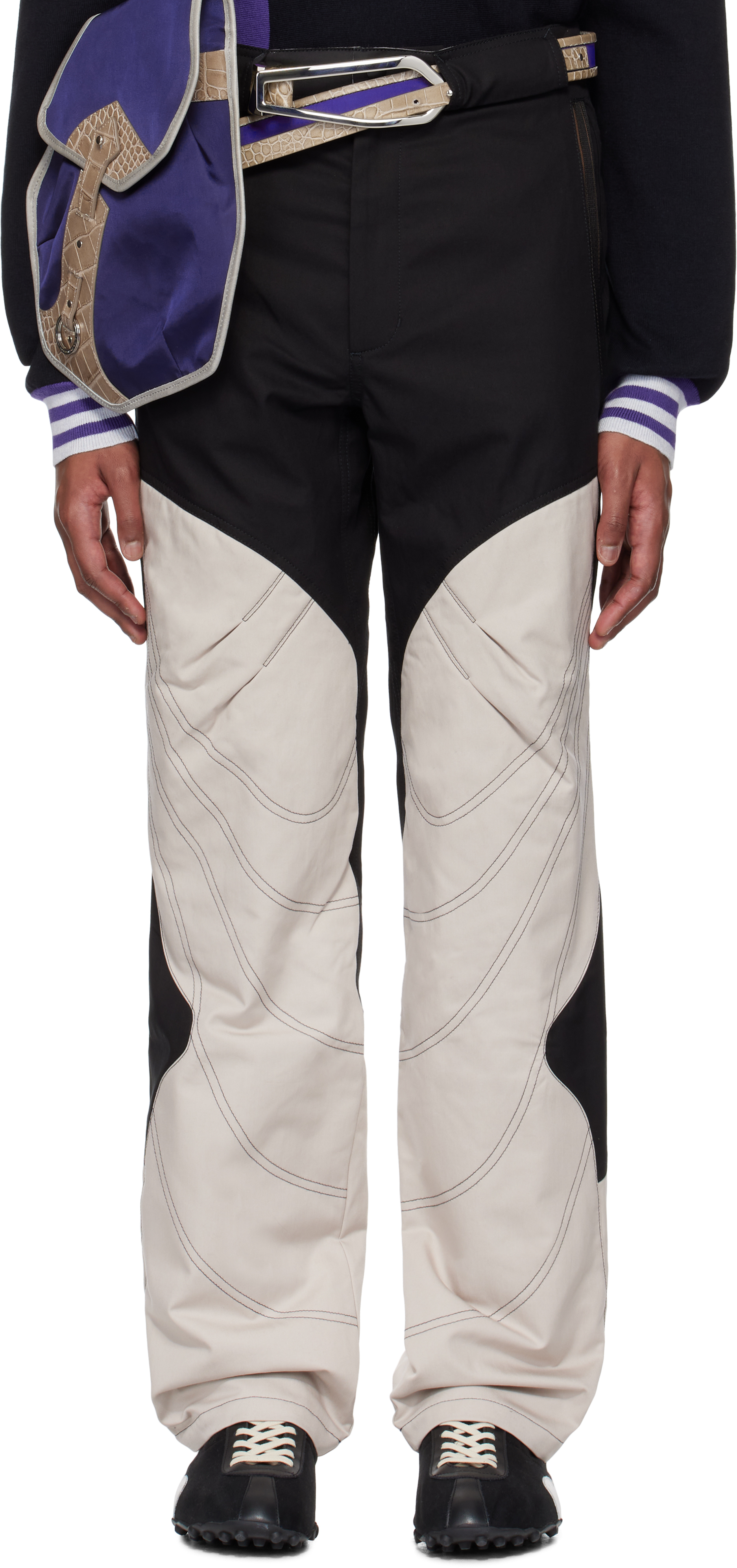 Black 
Off-White Solix Zip Trousers