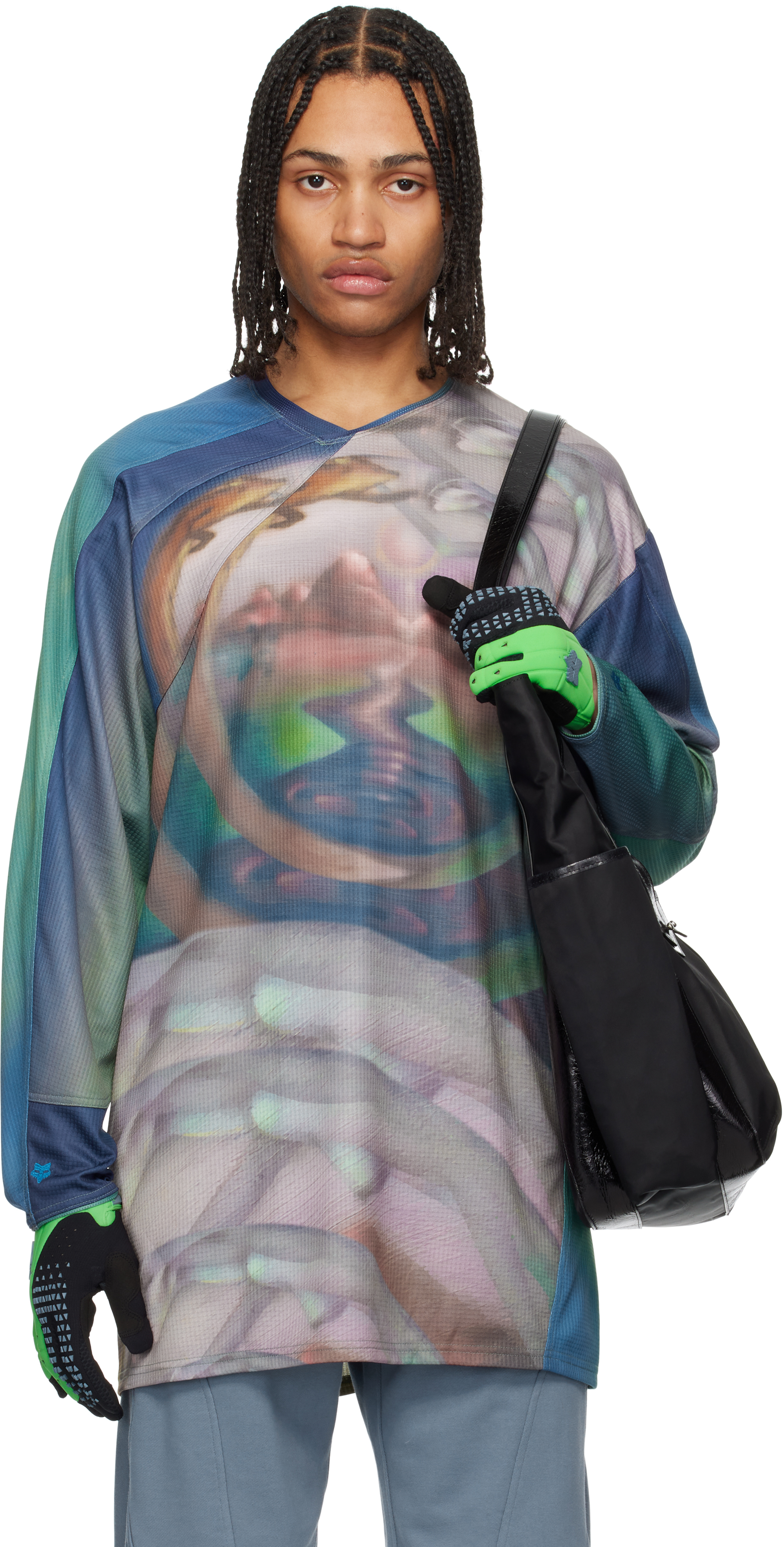 Multicolor Fox Racing Edition Printed Tunic T-shirt