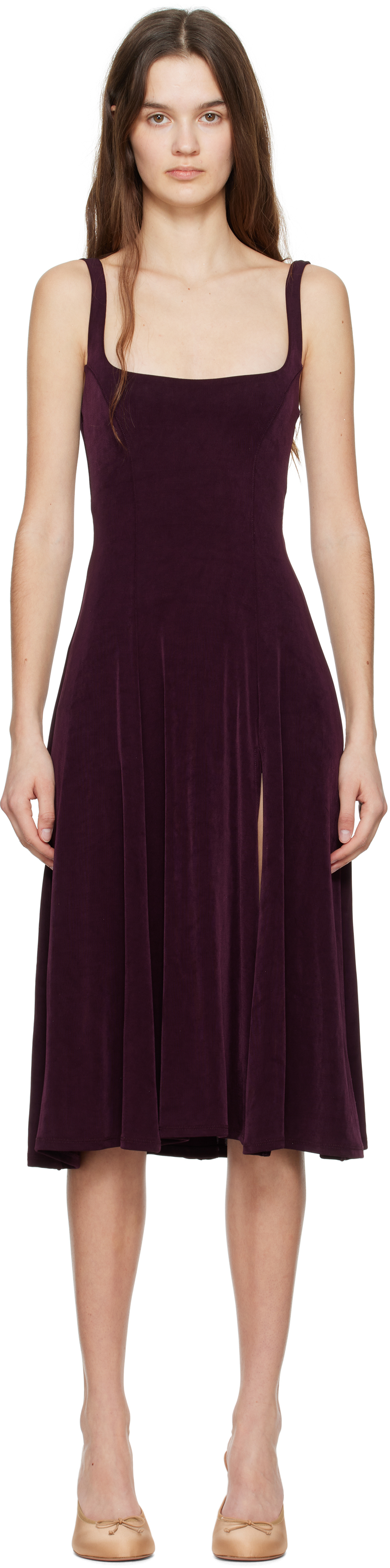 Purple Linda Supermodel Midi Dress