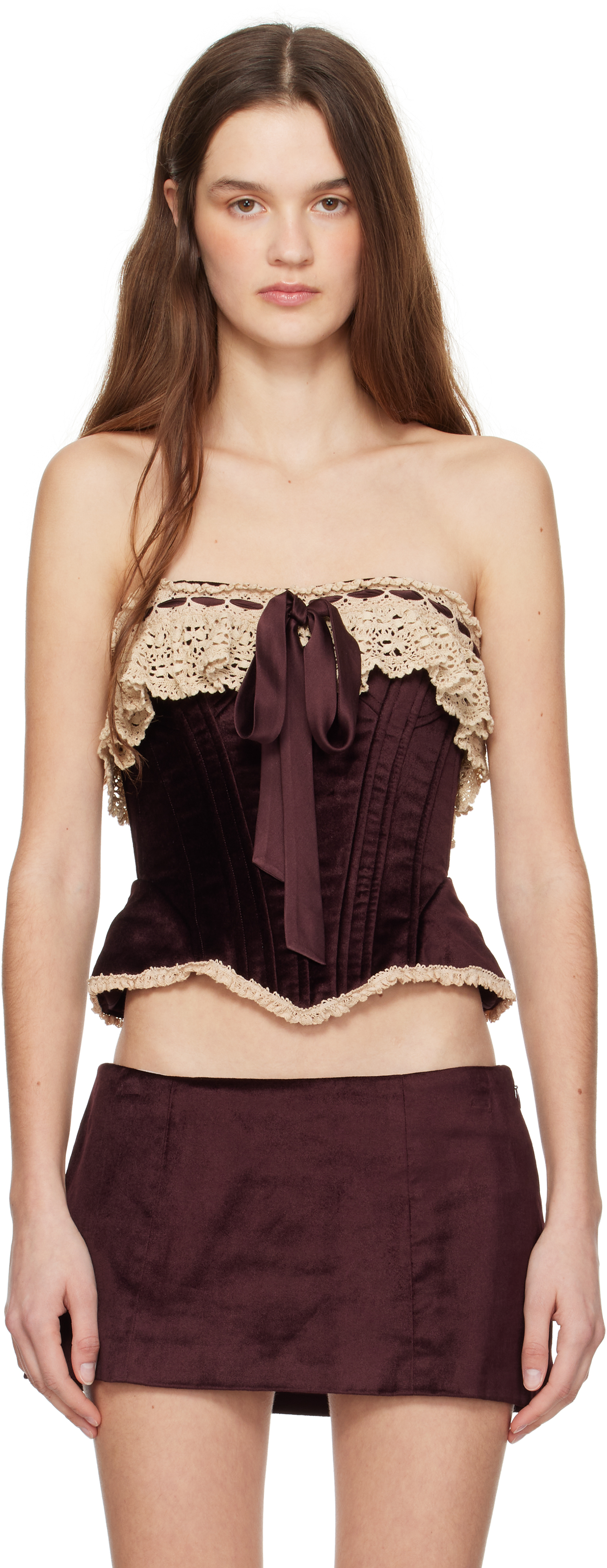 Burgundy Victorian Corset