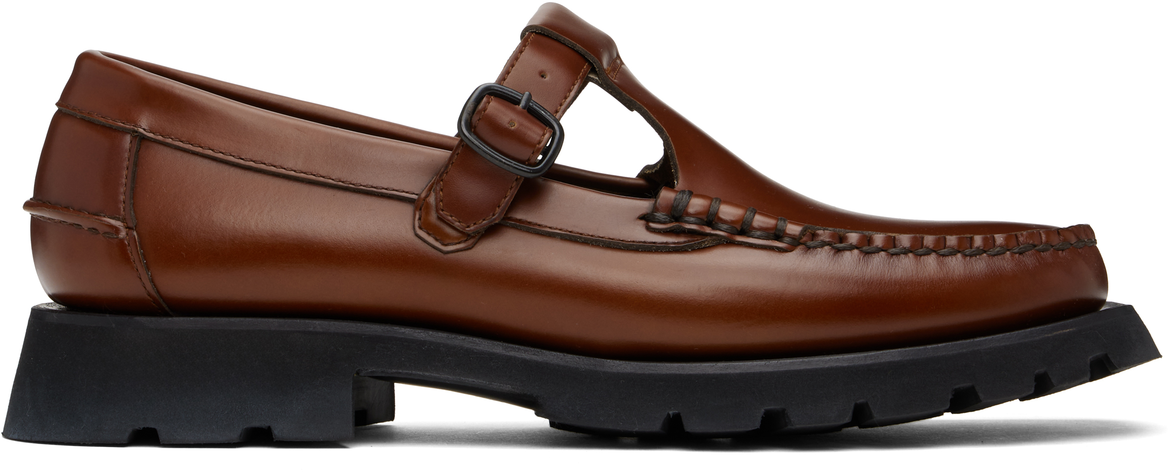【関税込み】HEREU タン Alber Sport ローファー ALBER SPORT - FOR ALL - Tread Sole T-Bar Loafer – Hereu Studio