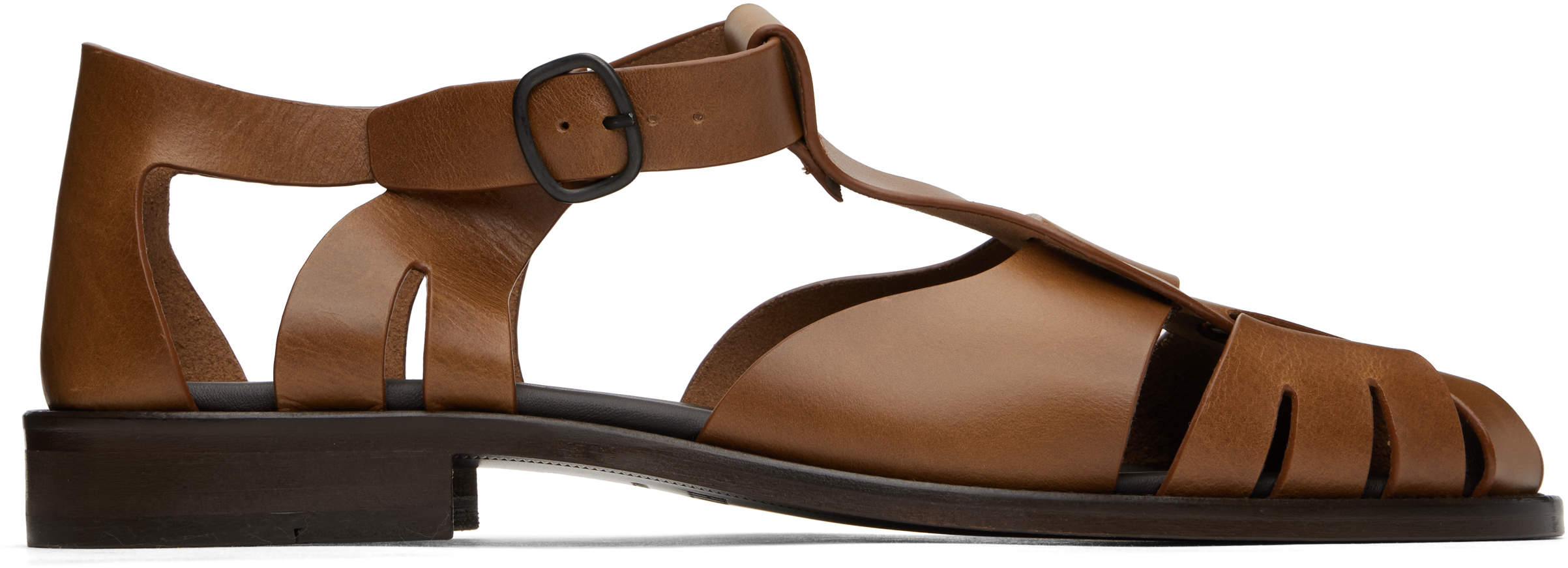 Brown Pesca Veg-Tan Sandals