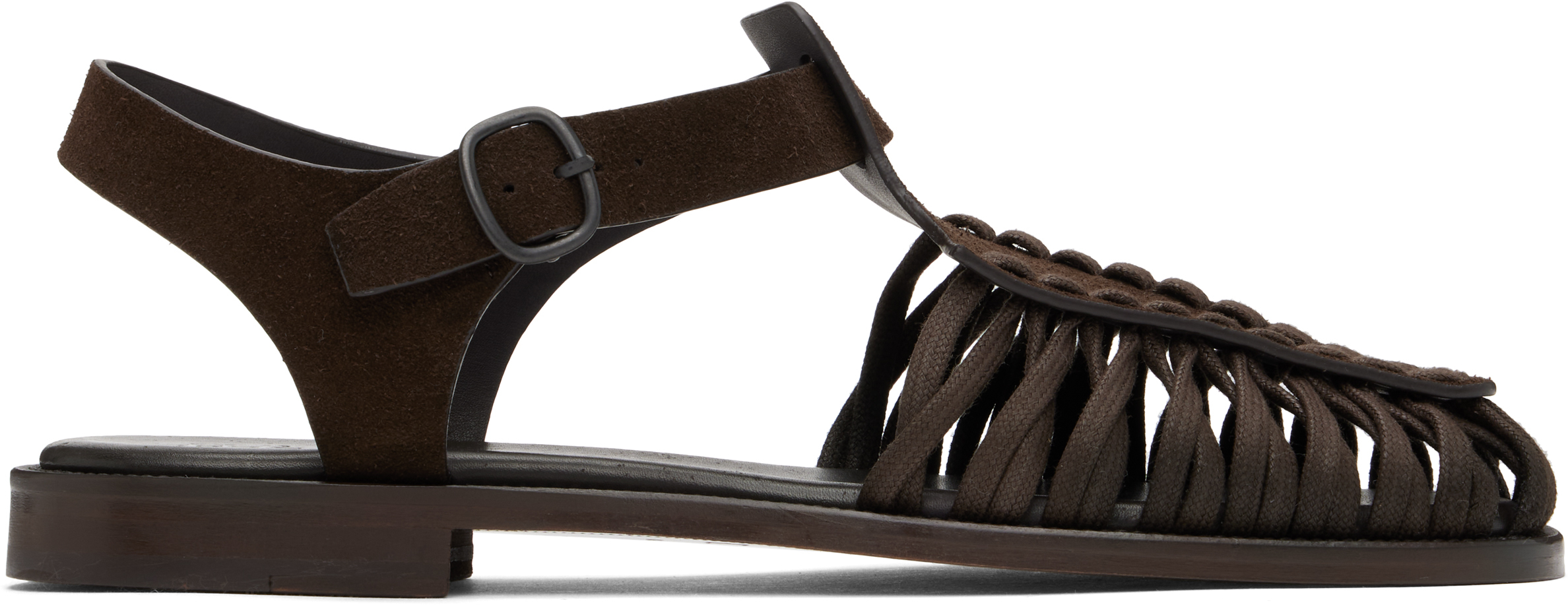 Brown Alaro Suede Sandals