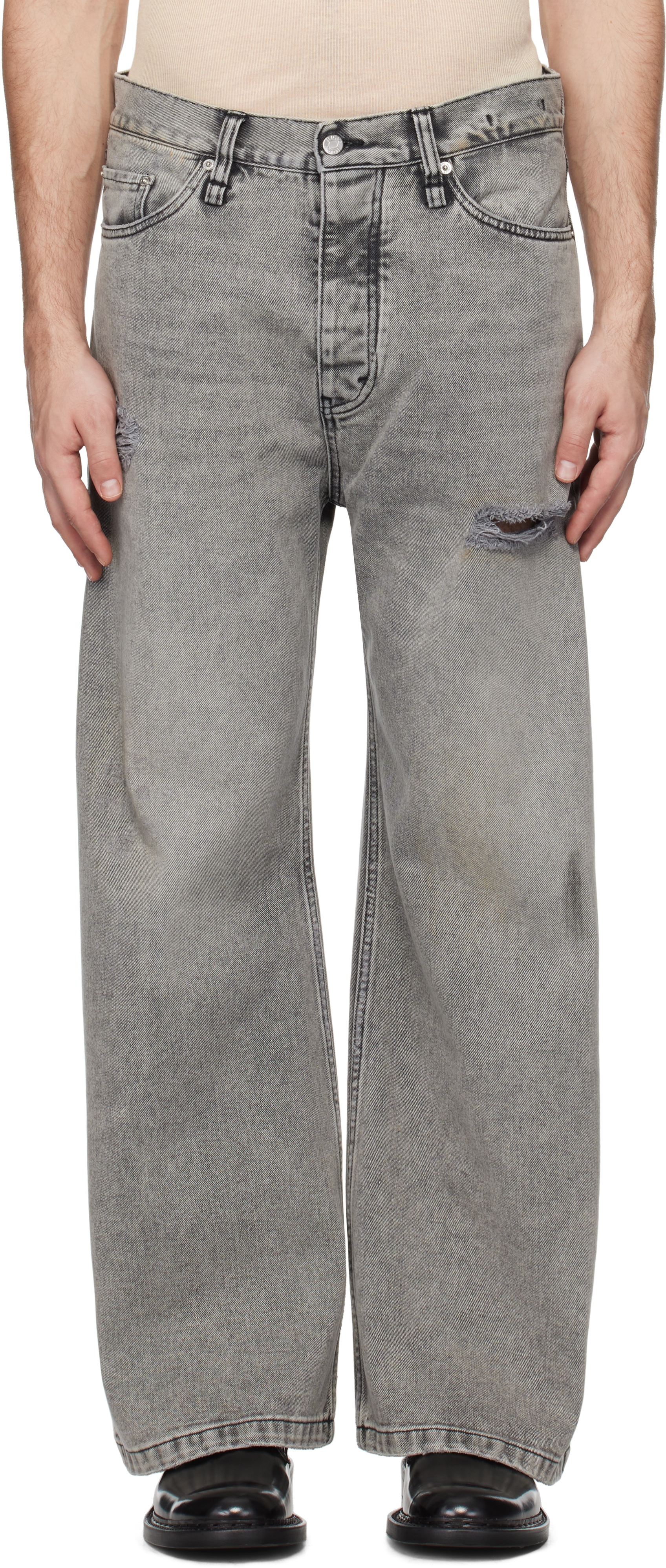 Gray Skid Jeans