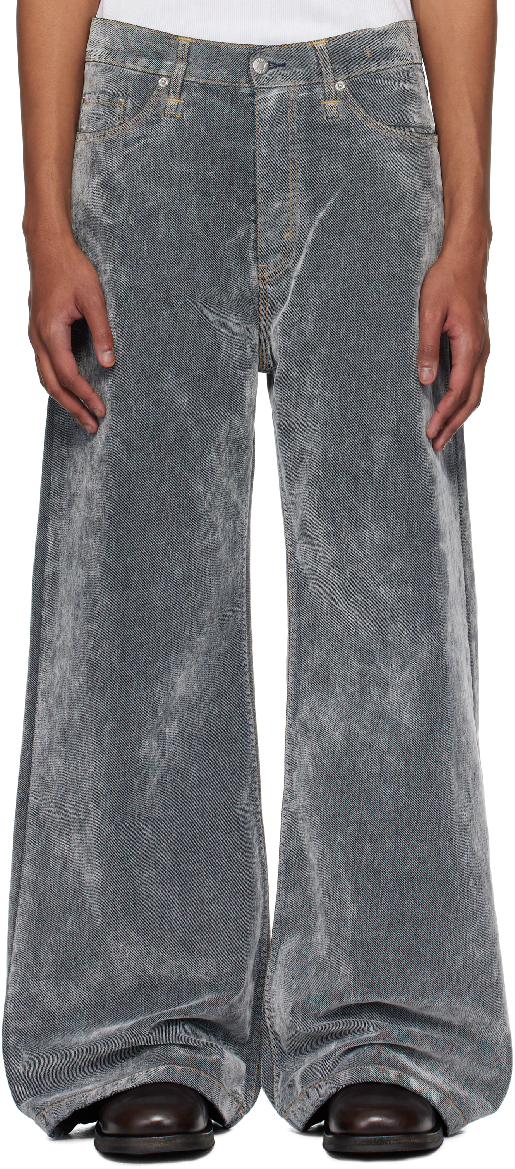 Gray Skid Jeans