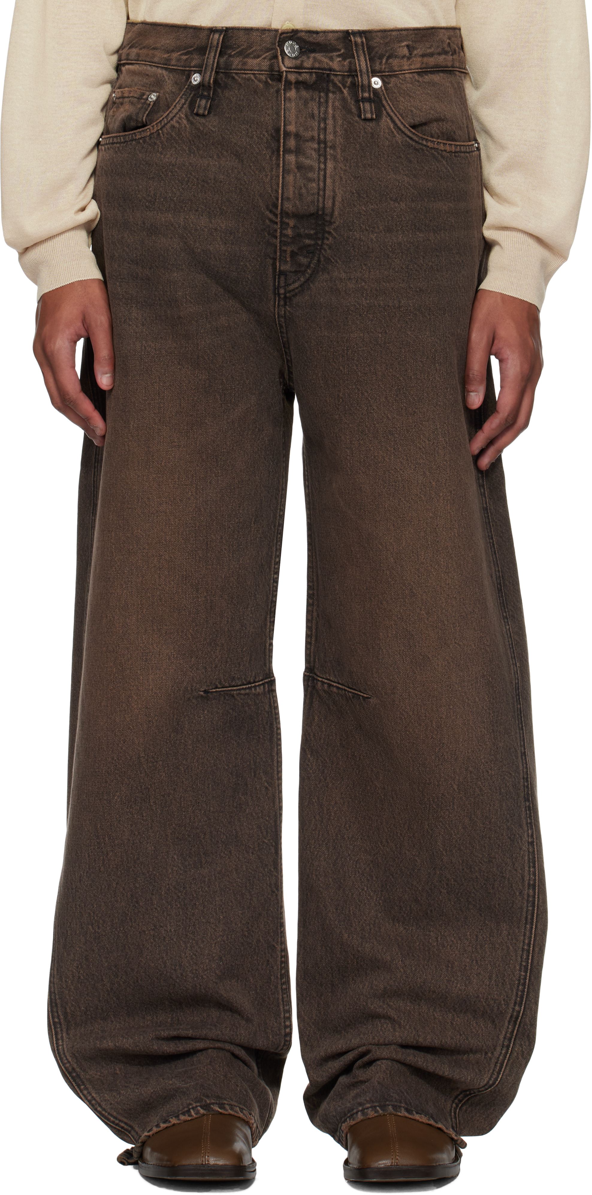 Brown Skew Jeans