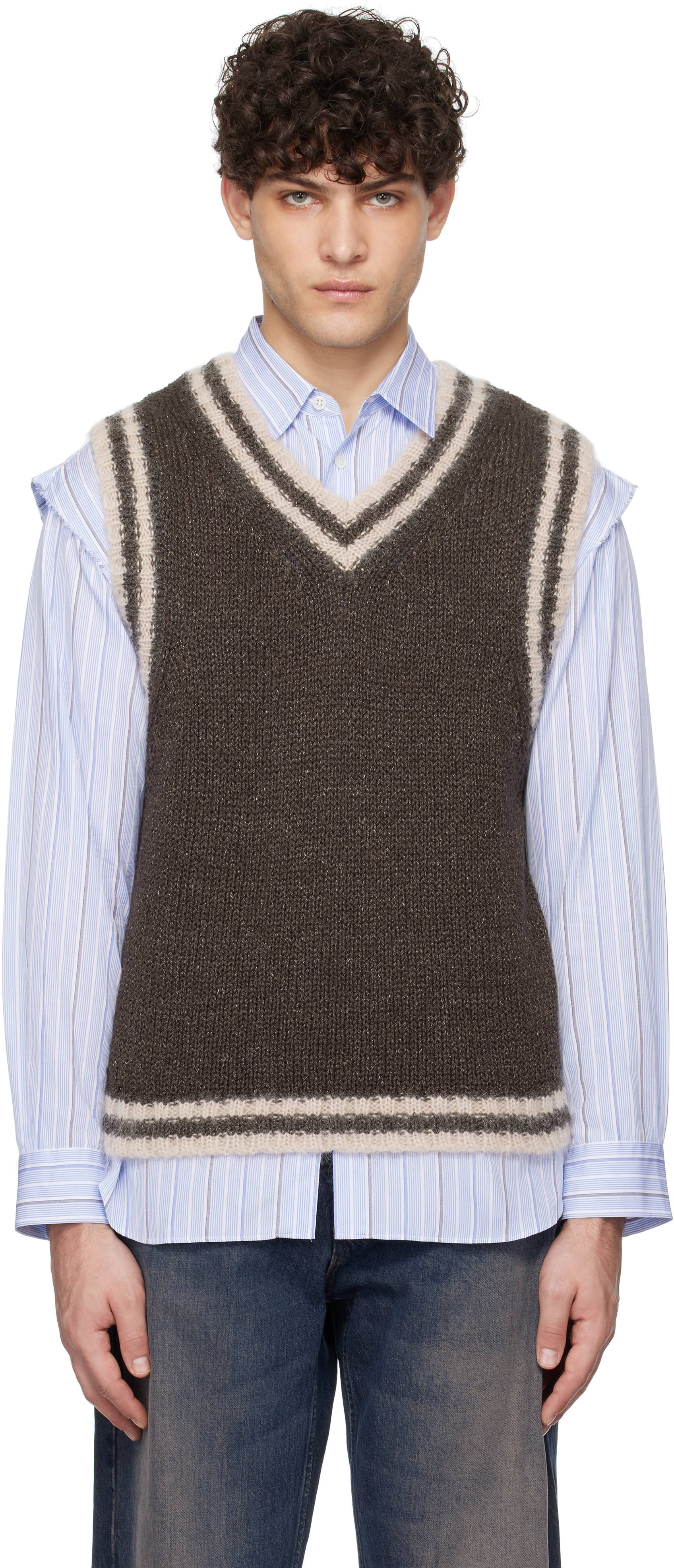 Brown Education Vest