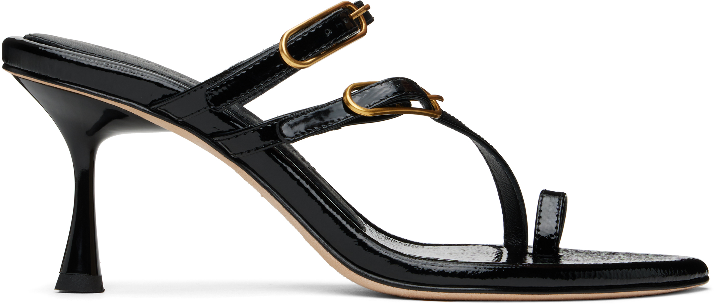 Black Sabrina 70 Heeled Sandals