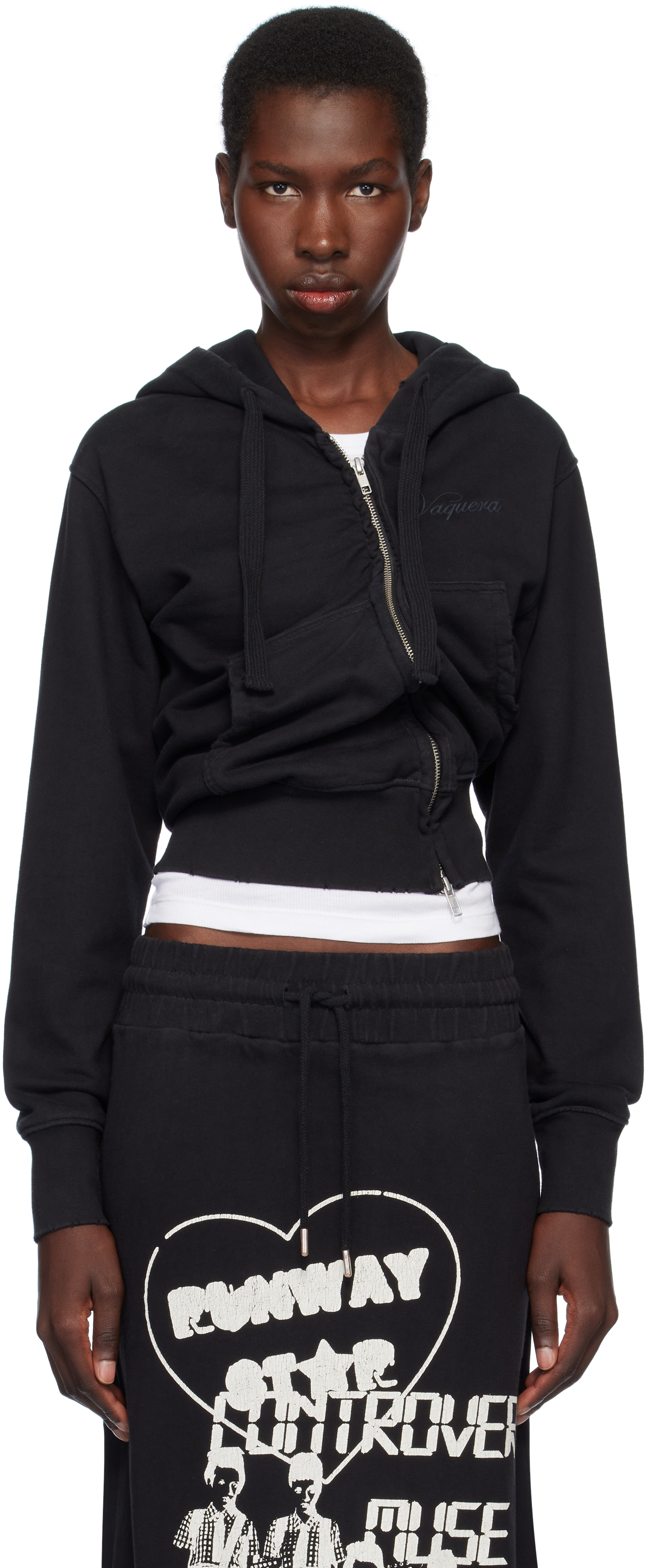 Black Twisted Hoodie