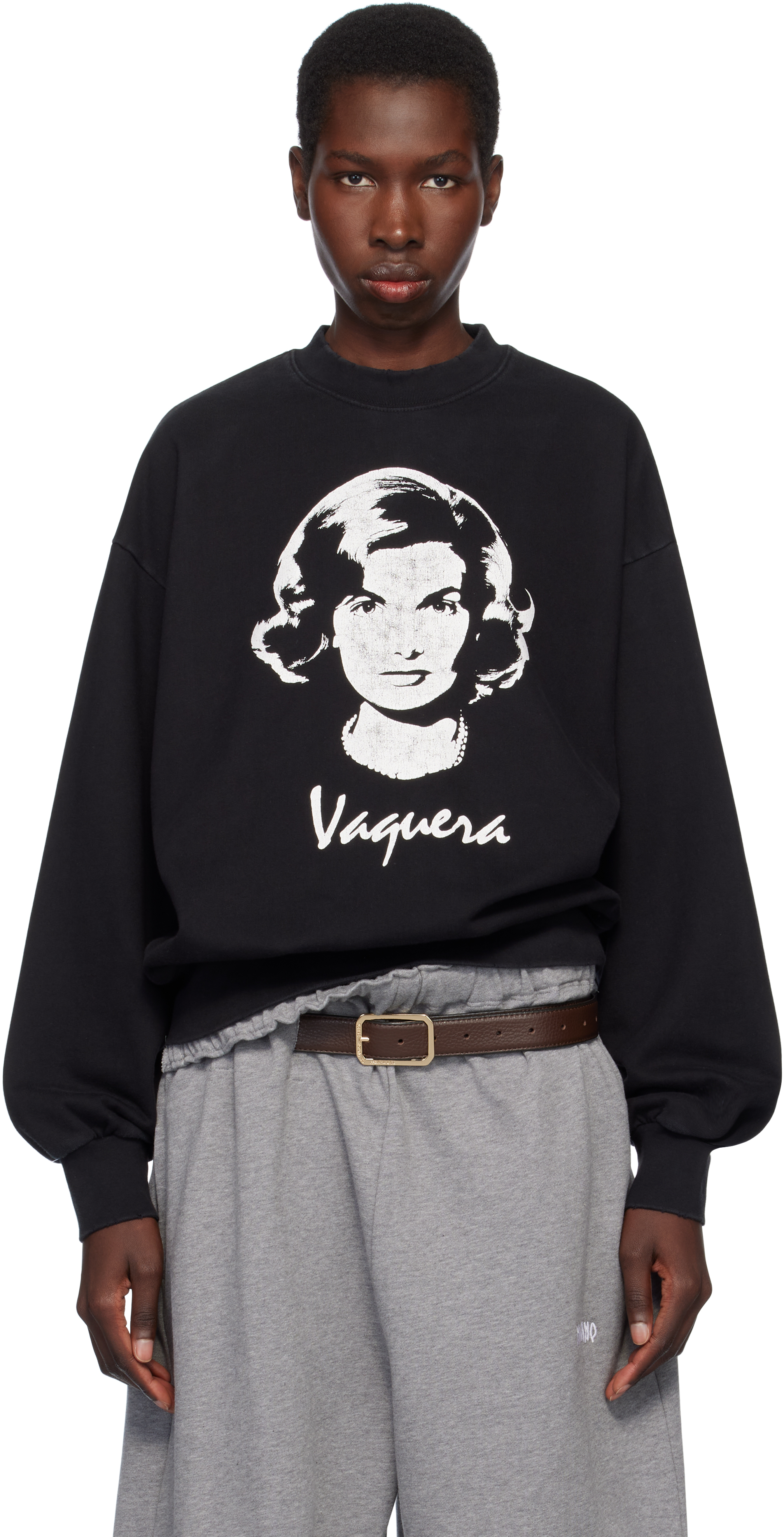 Black Graphic Sweatshirt
