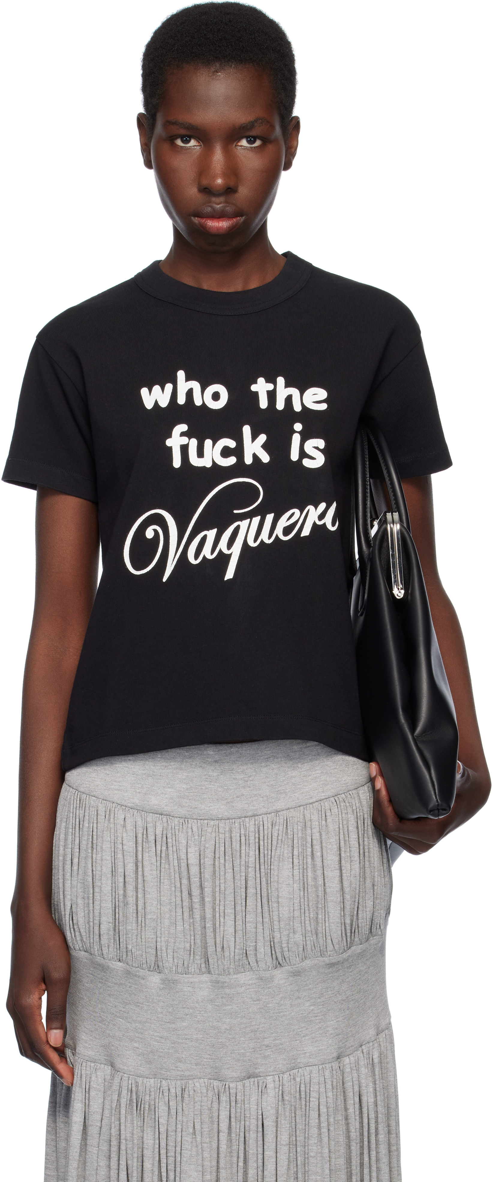 Black 'Who TF' T-shirt