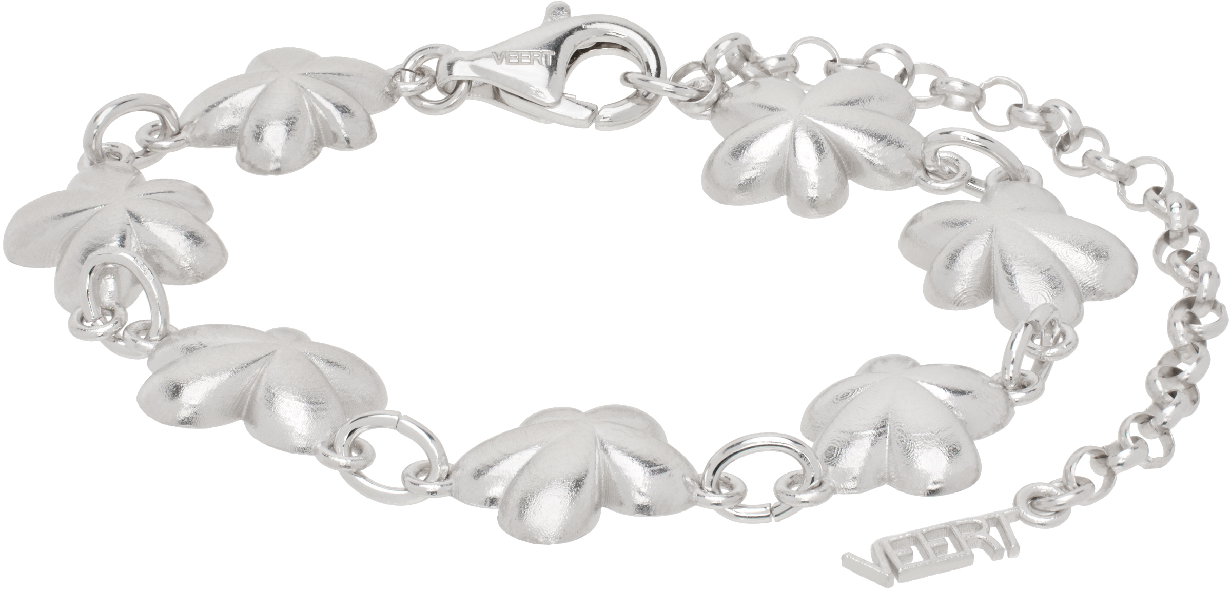 White Gold 
The Plain Flower
 Bracelet