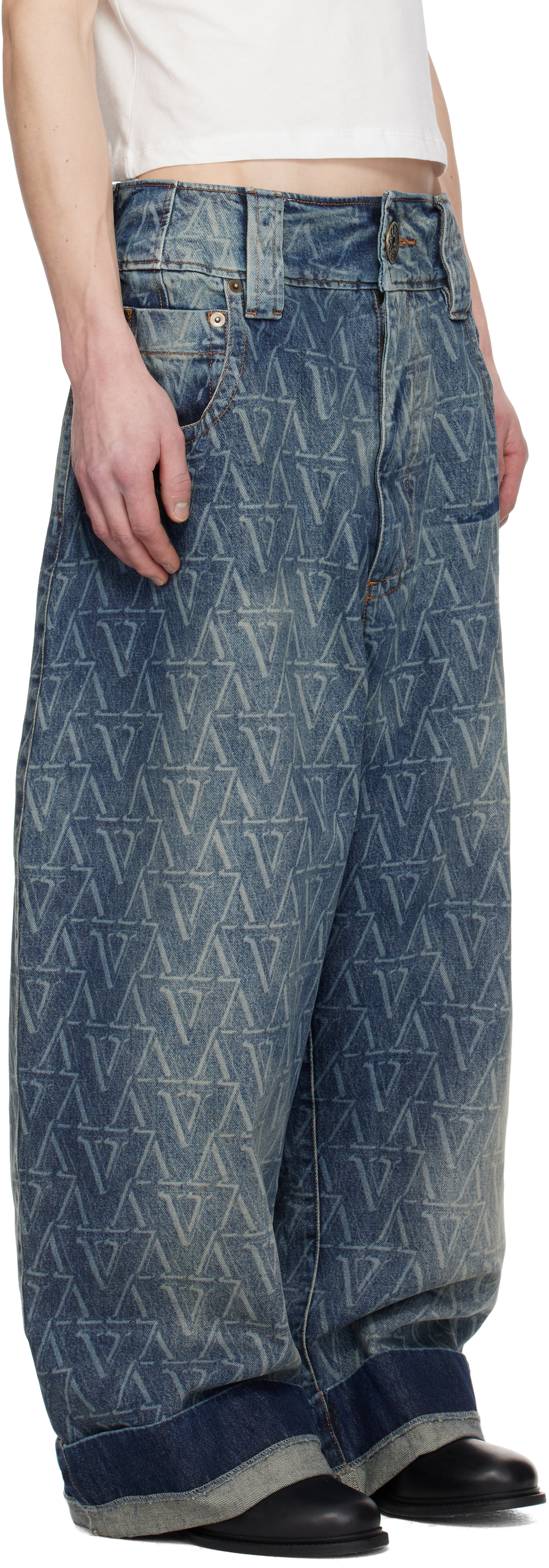 Vaquera Women Baby Jeans Woven Blue In Blue