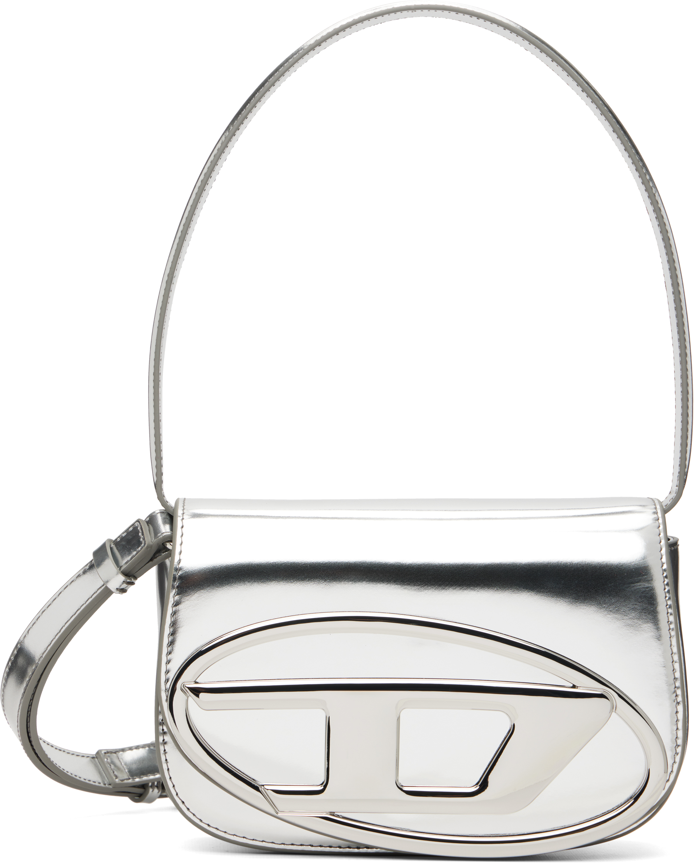 1DRショルダーバッグ　diesel シルバーラメ Diesel - 1DR グリッターショルダーバッグ | HBX